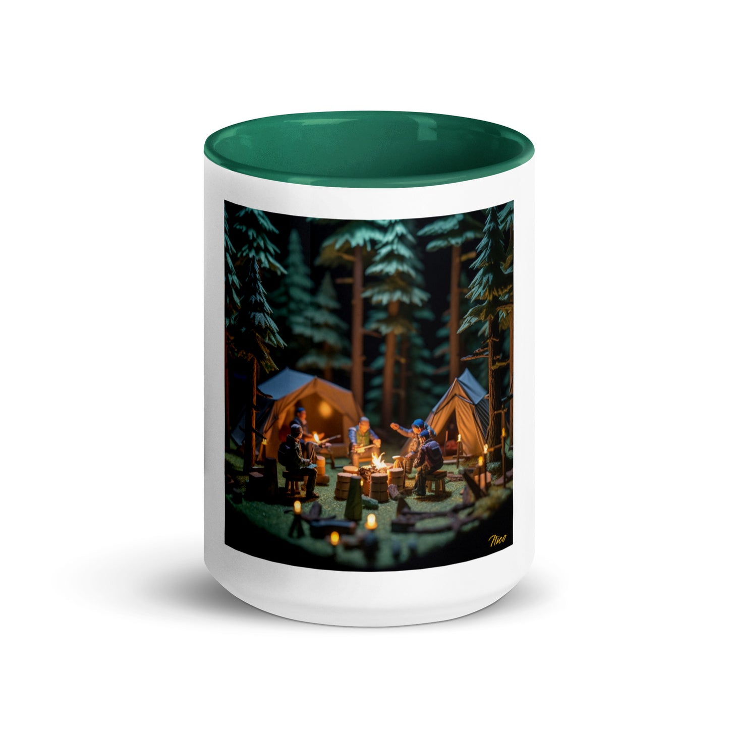 Under The Starry Skies Series Print #10 Mug with Color Inside