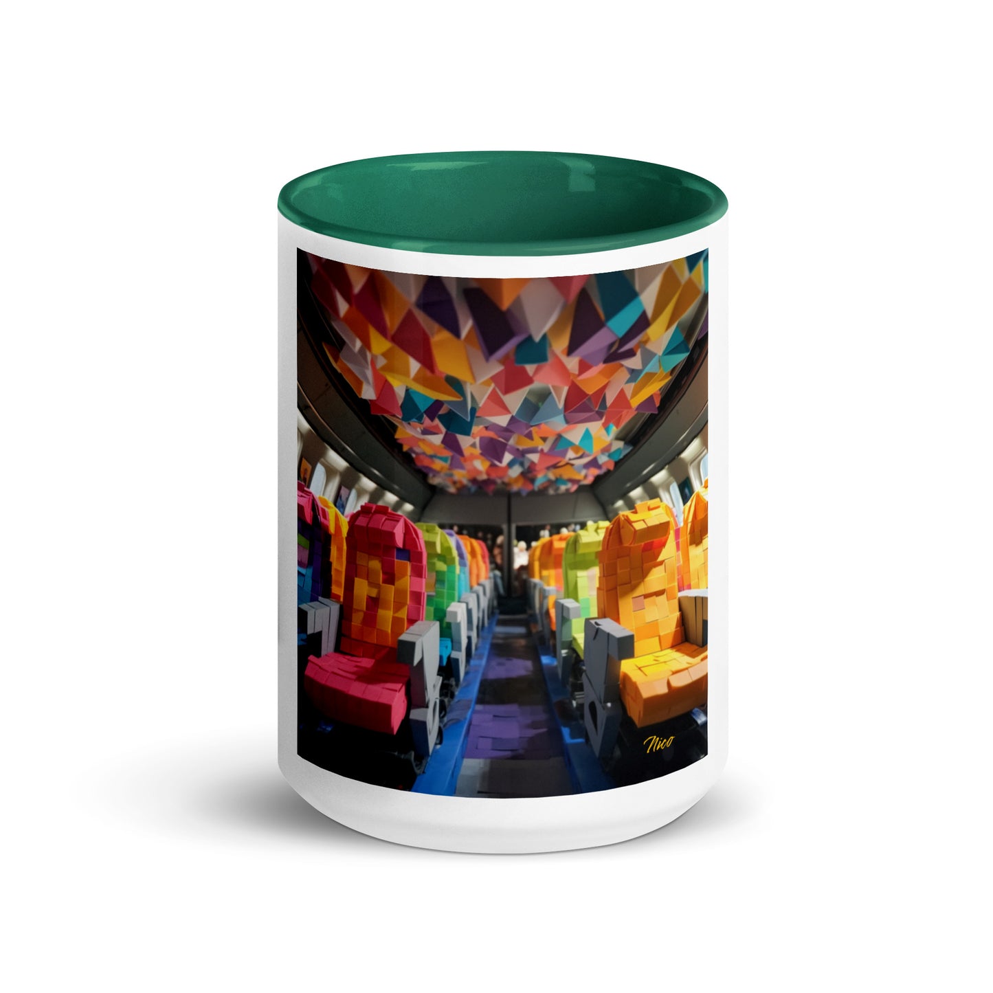 Frequent Flyer Miles Series Print #4 Mug with Color Inside