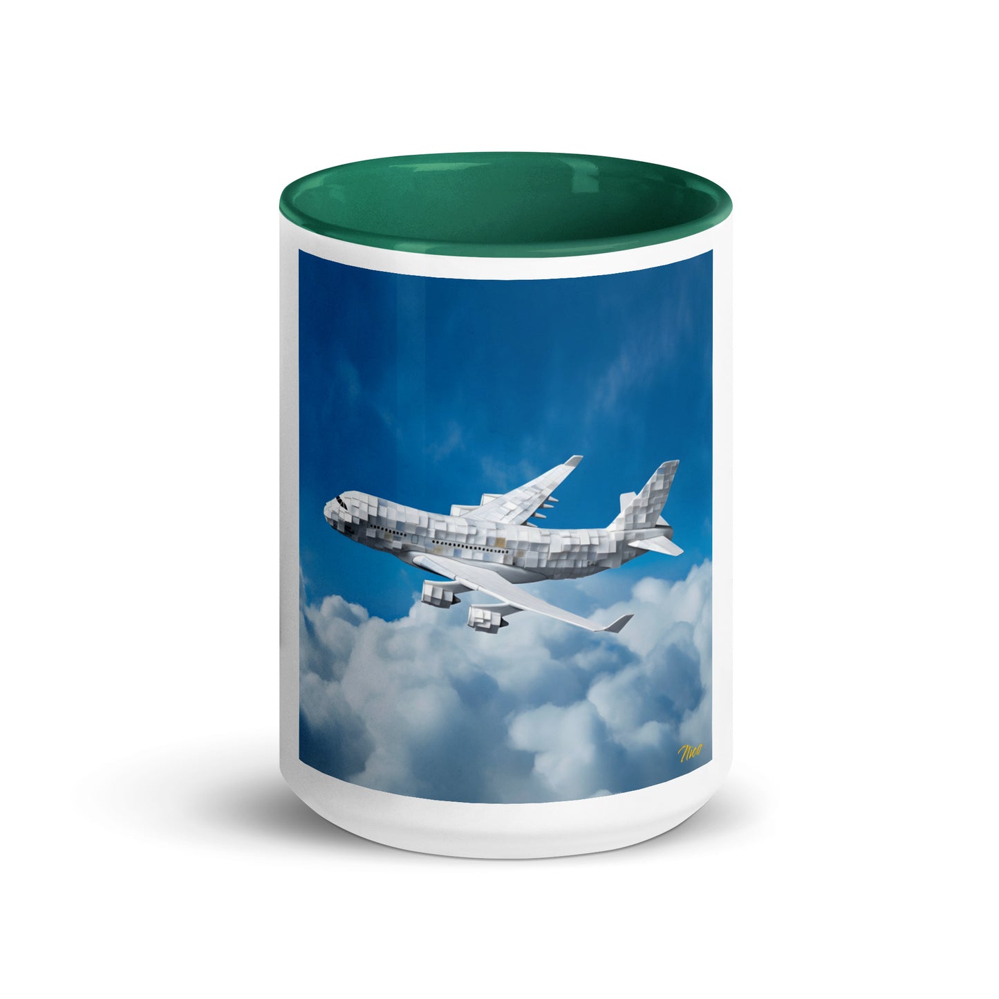 Frequent Flyer Miles Series Print #5 Mug with Color Inside