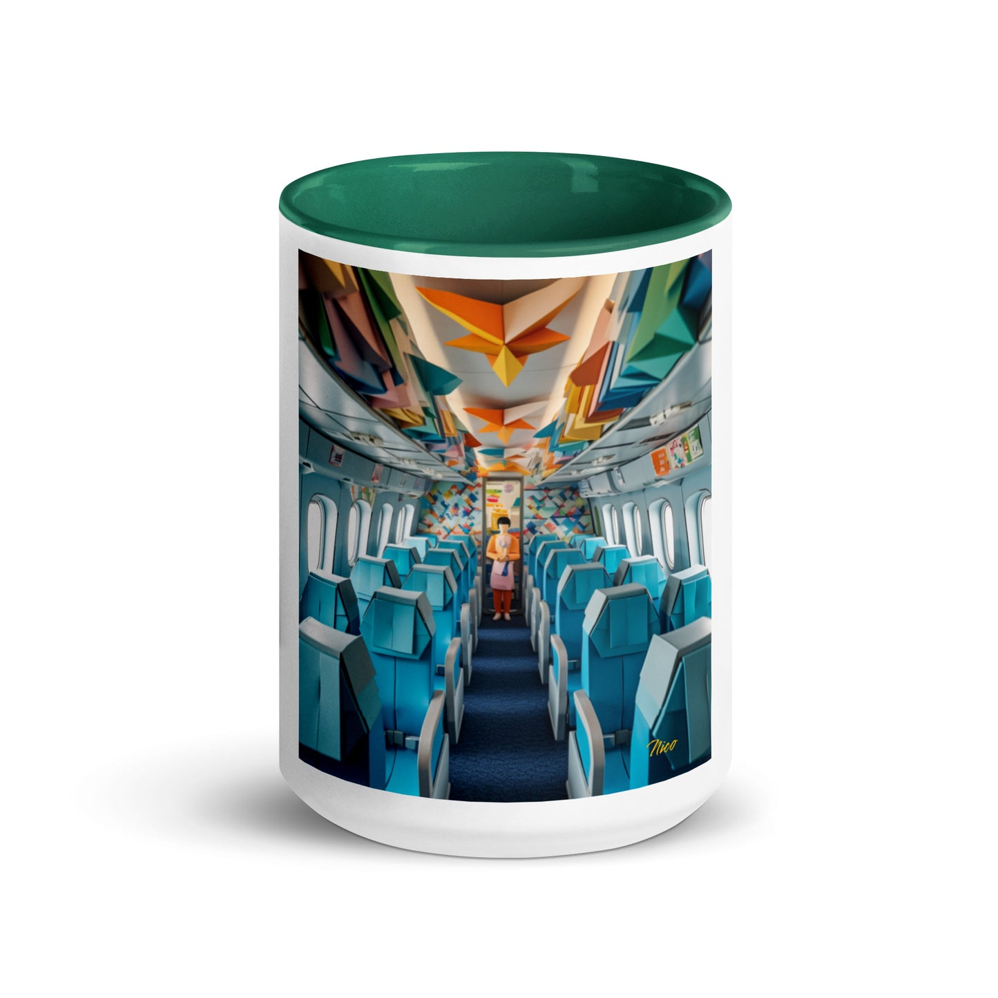 Frequent Flyer Miles Series Print #6 Mug with Color Inside