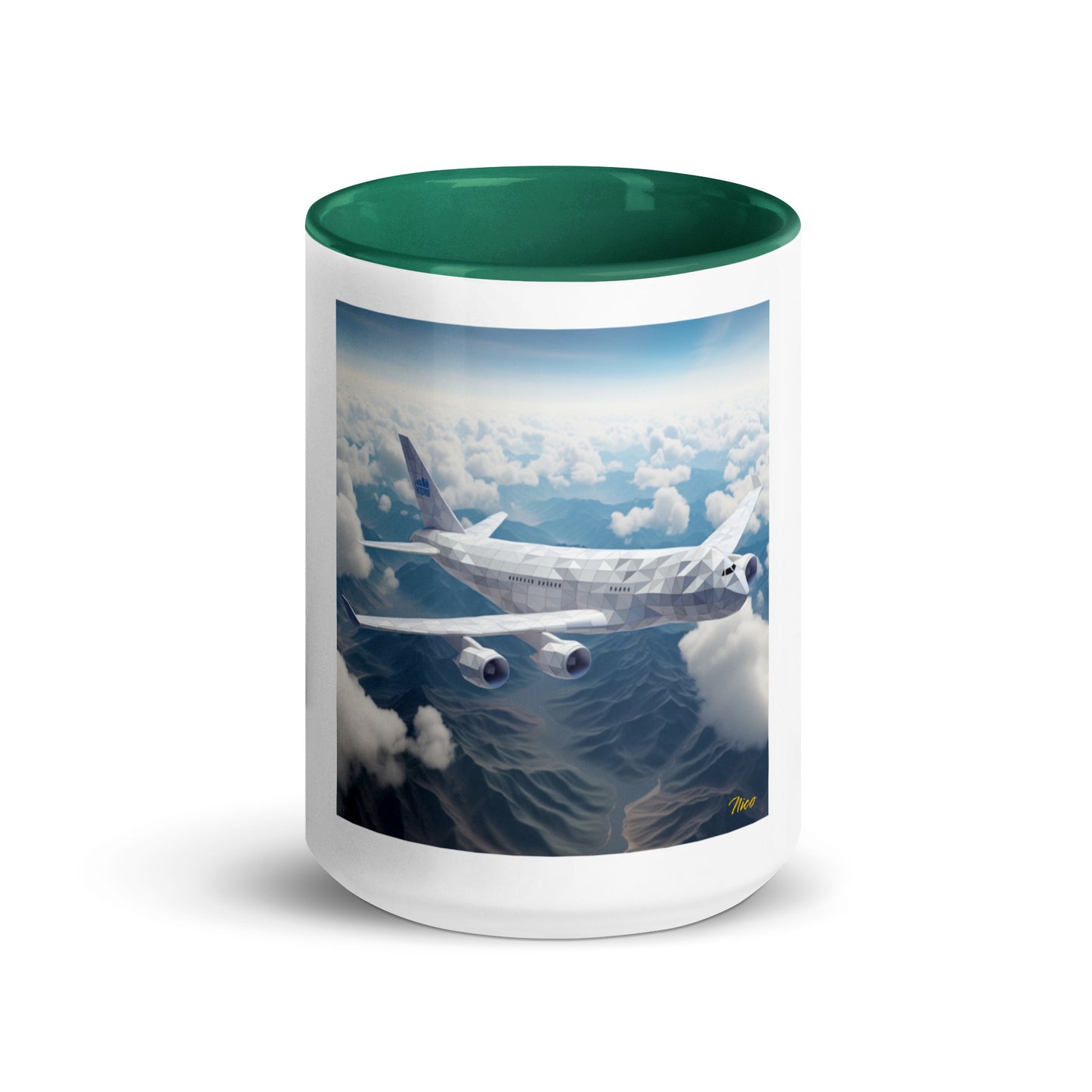 Frequent Flyer Miles Series Print #7 Mug with Color Inside