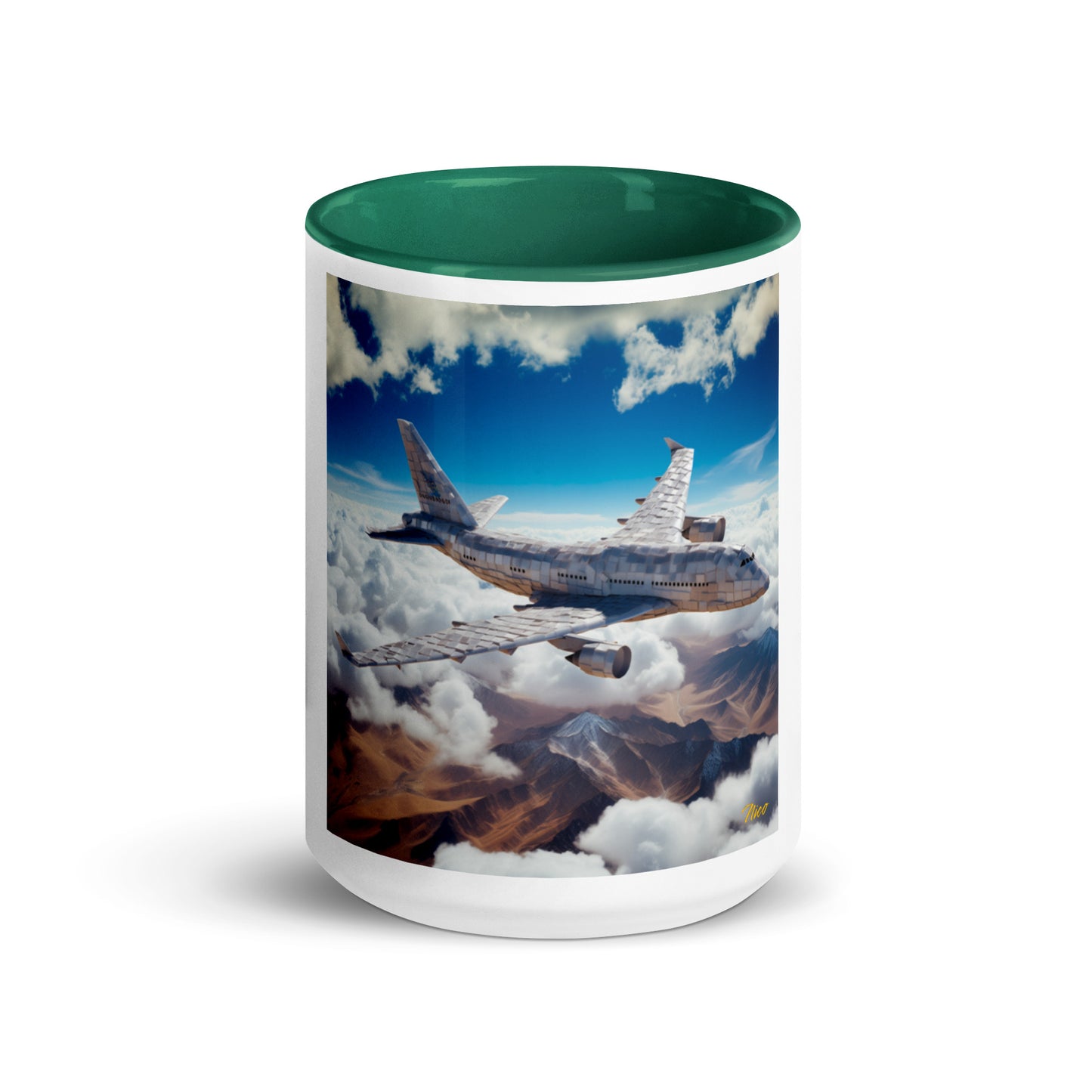 Frequent Flyer Miles Series Print #9 Mug with Color Inside