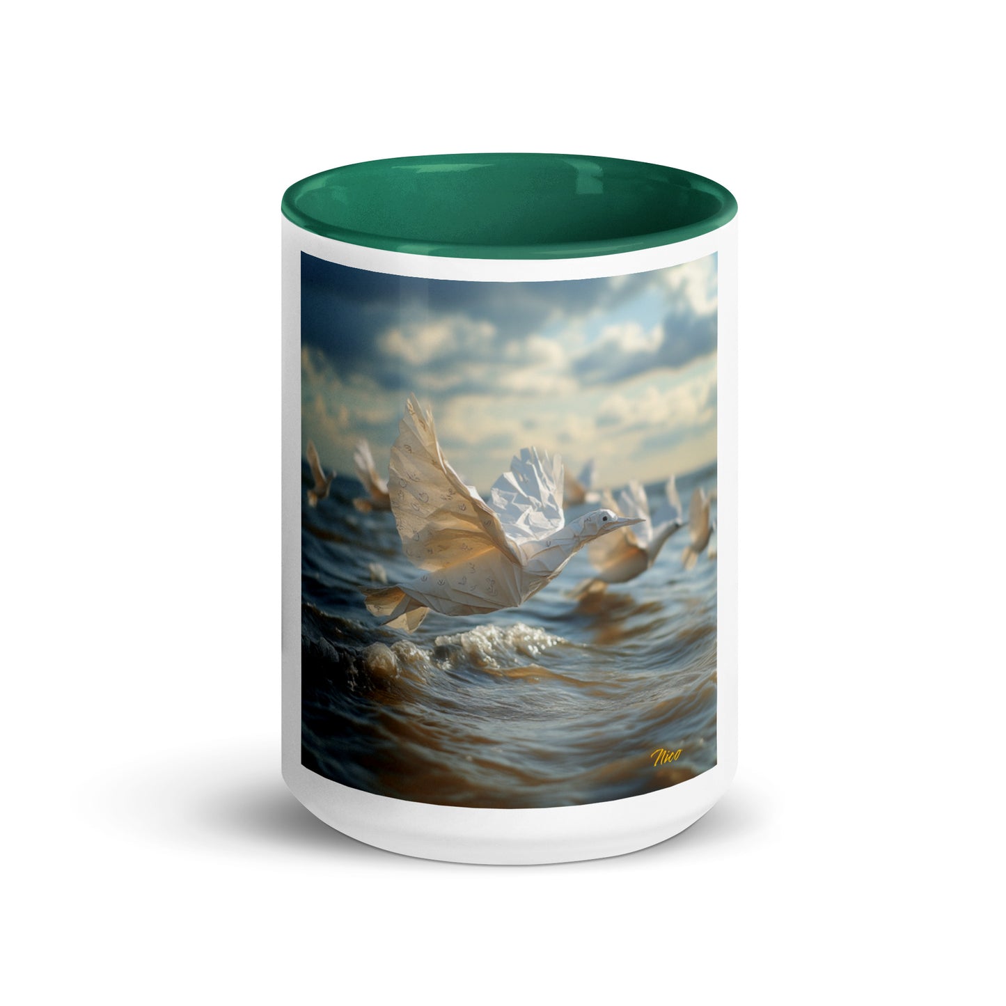 By The Seaside Series Print #8 - Mug with Color Inside