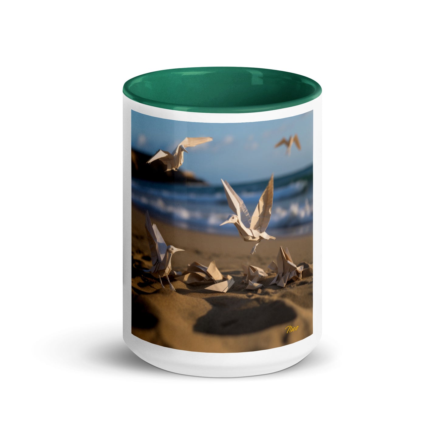 By The Seaside Series Print #7 - Mug with Color Inside