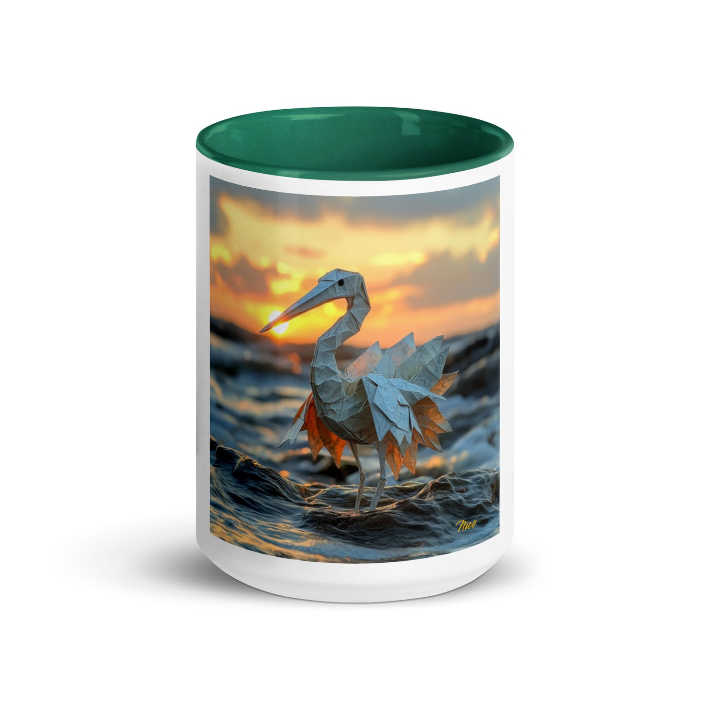 By The Seaside Series Print #1 - Mug with Color Inside