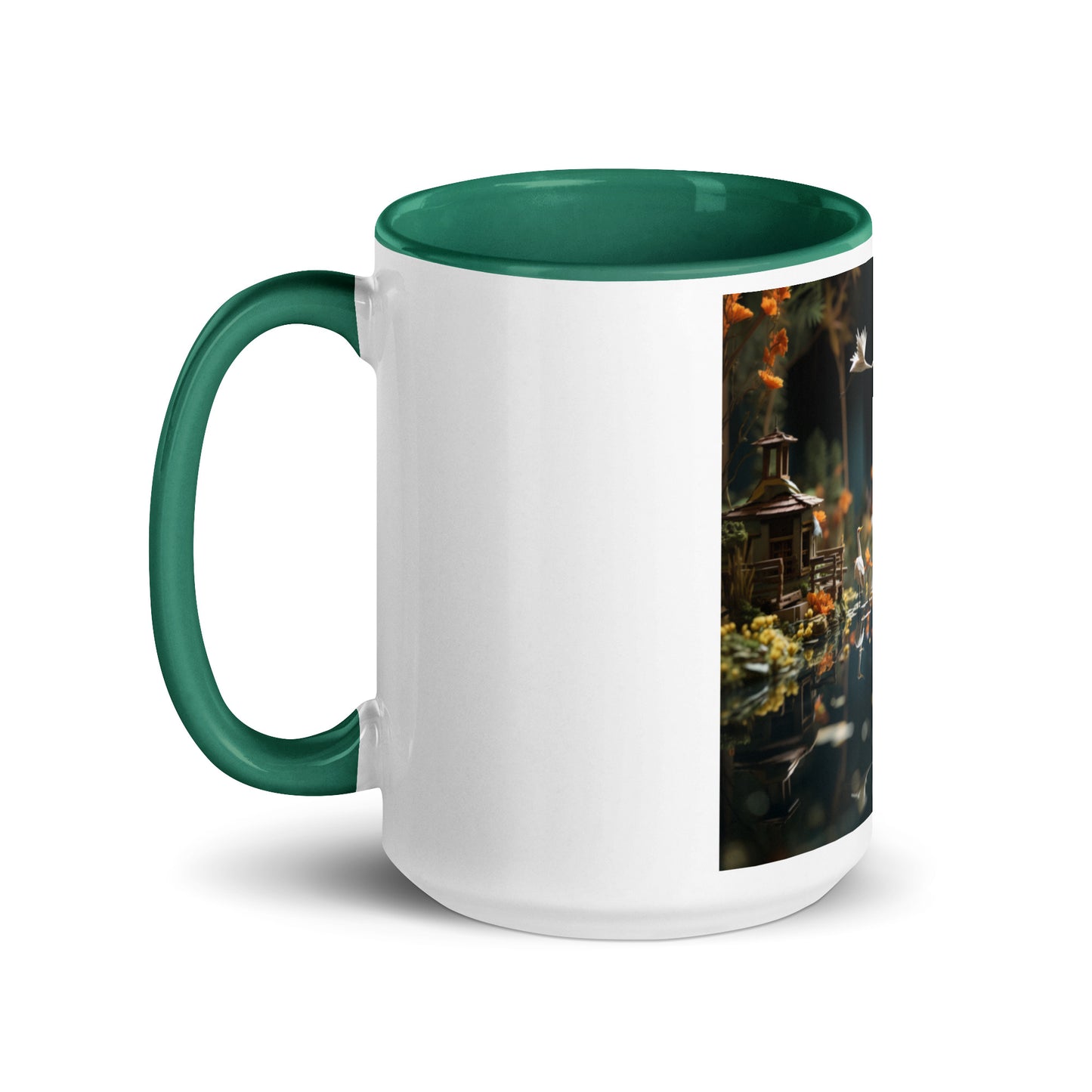 Born On A Bayou Print #6 Mug with Color Inside