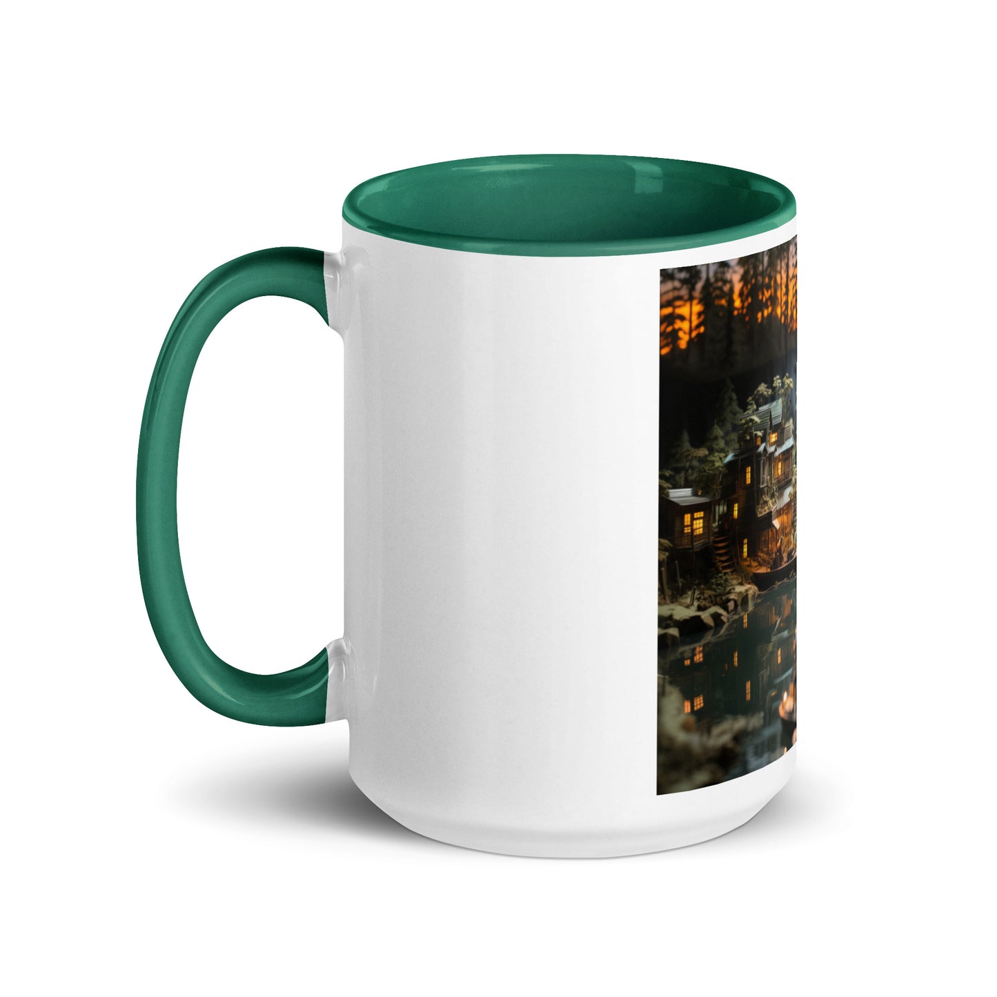 Born On A Bayou Print #2 Mug with Color Inside