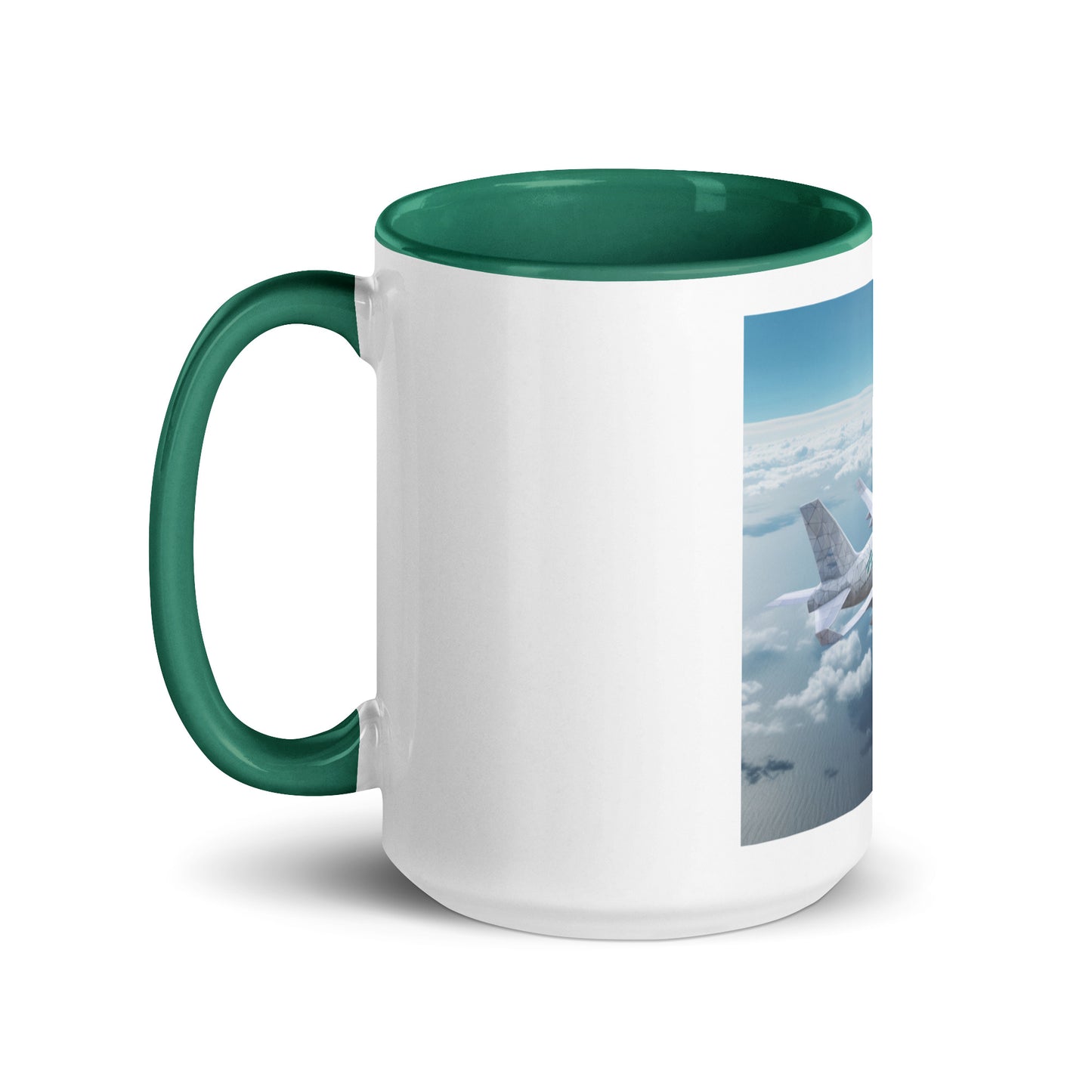 Frequent Flyer Miles Series Print #3 Mug with Color Inside