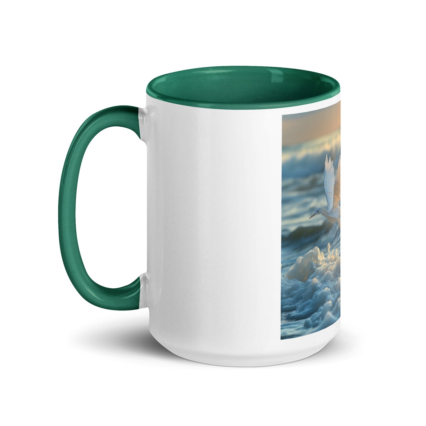 By The Seaside Series Print #5 Mug with Color Inside