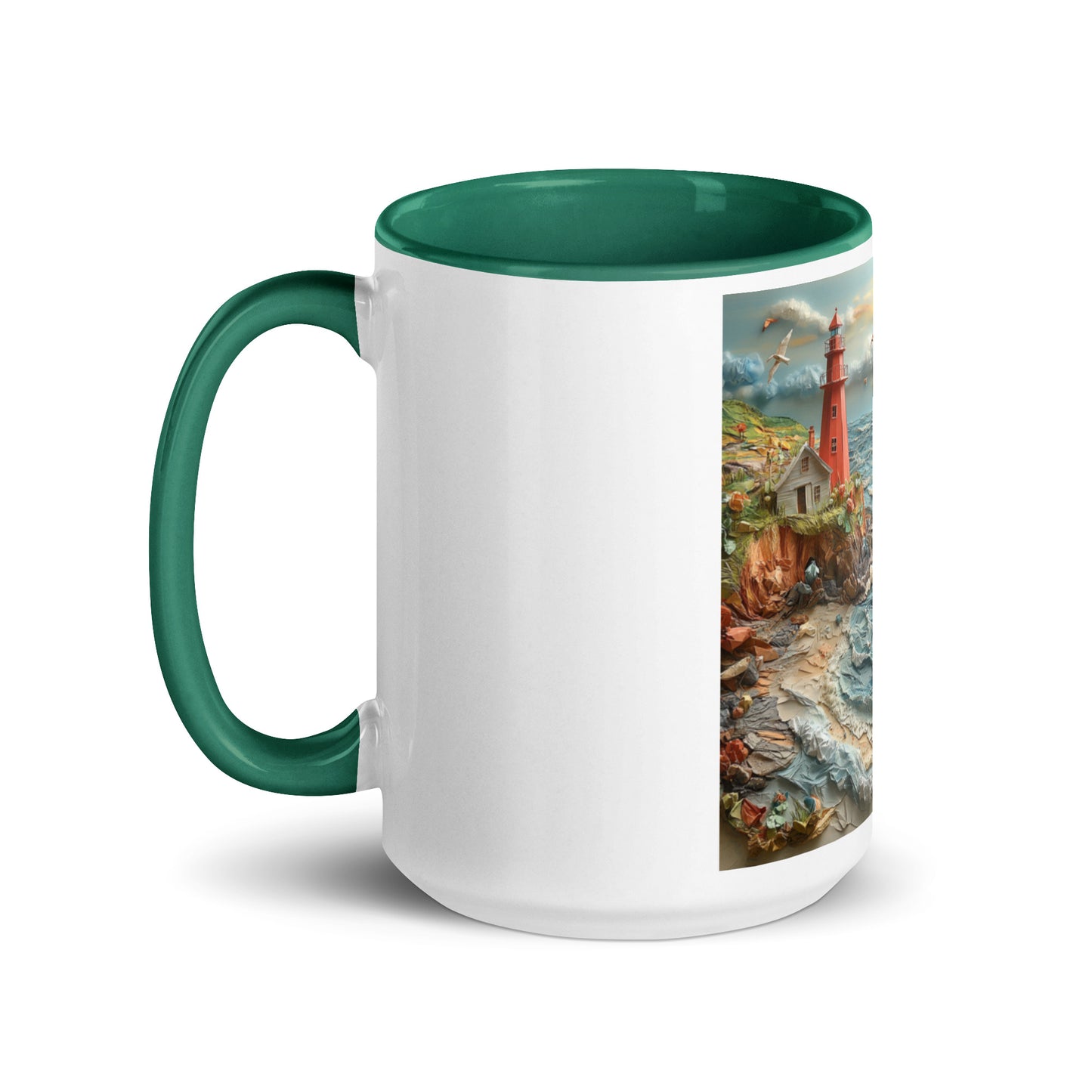 By The Seaside Series Print #2 - Mug with Color Inside