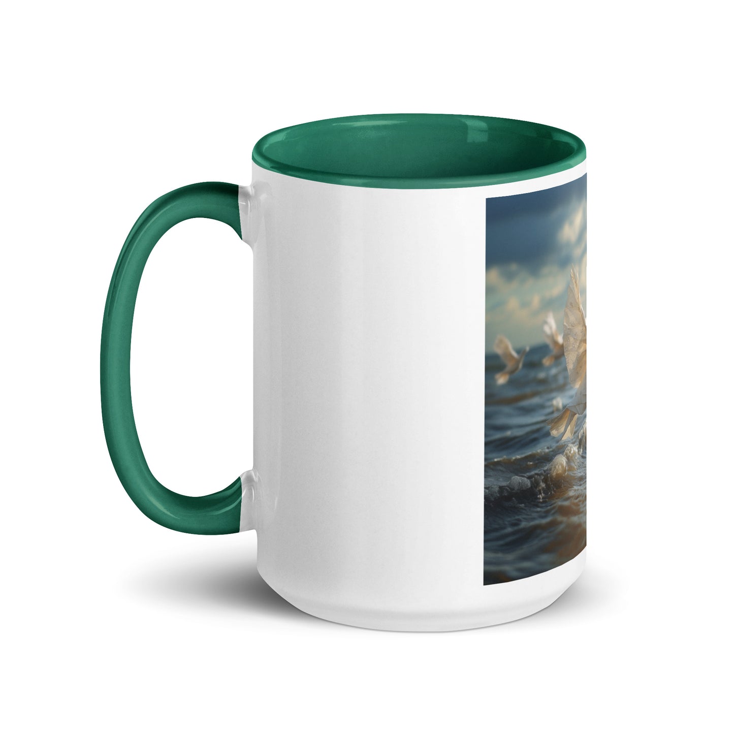 By The Seaside Series Print #8 - Mug with Color Inside