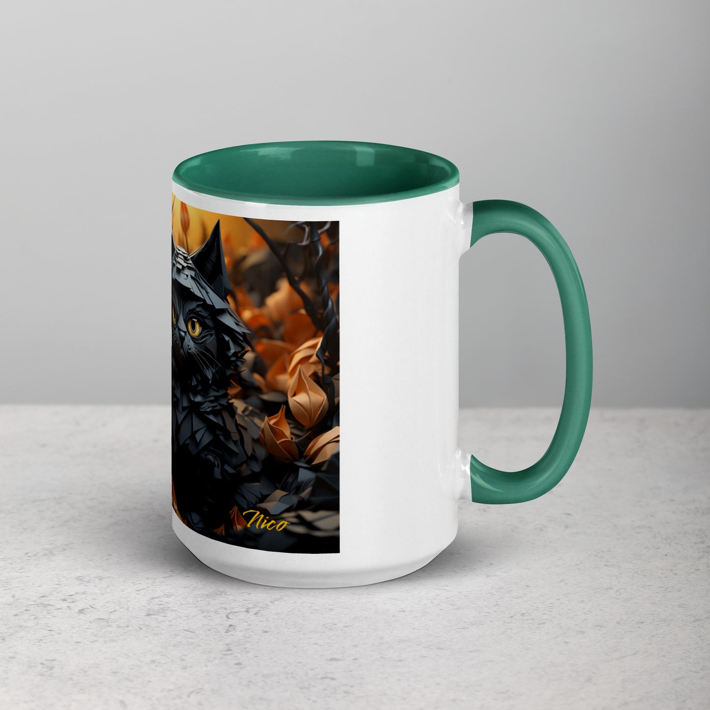 Halloween 2024 Series Print #2 "The Kitty of Evil!"- Mug with Color Inside