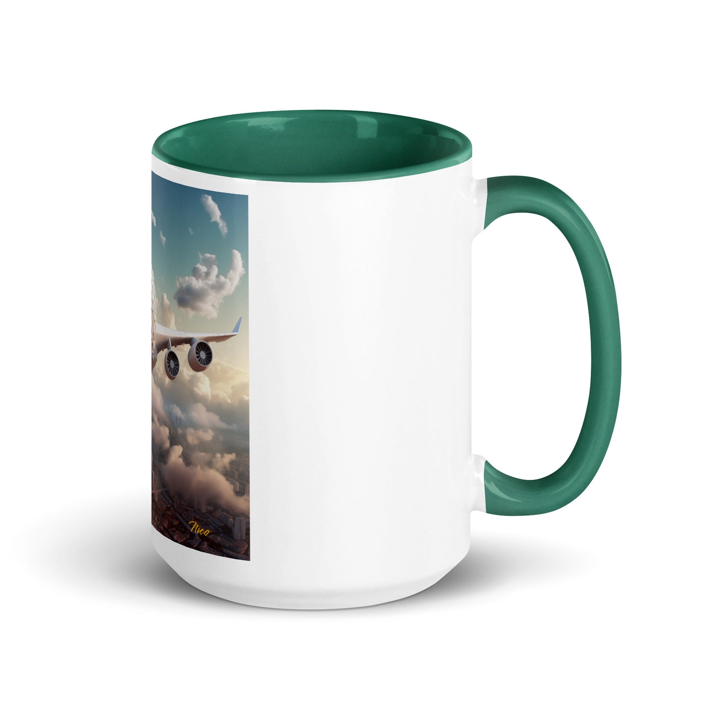 Frequent Flyer Miles Series Print #1 Mug with Color Inside