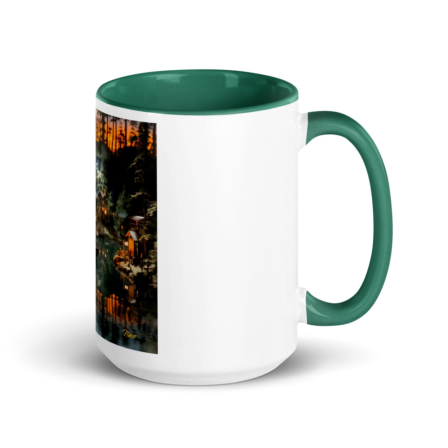 Born On A Bayou Print #2 Mug with Color Inside