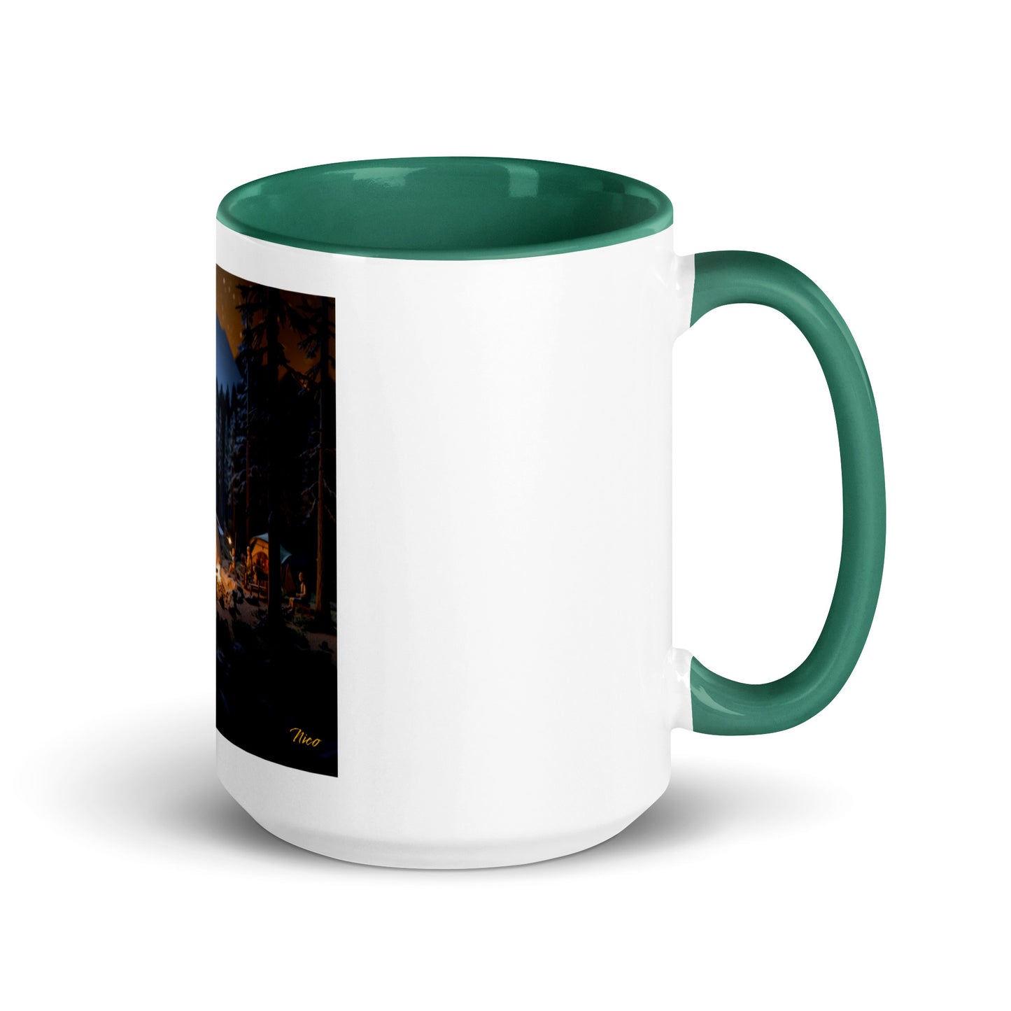 Under The Starry Skies Series Print #1 Mug with Color Inside