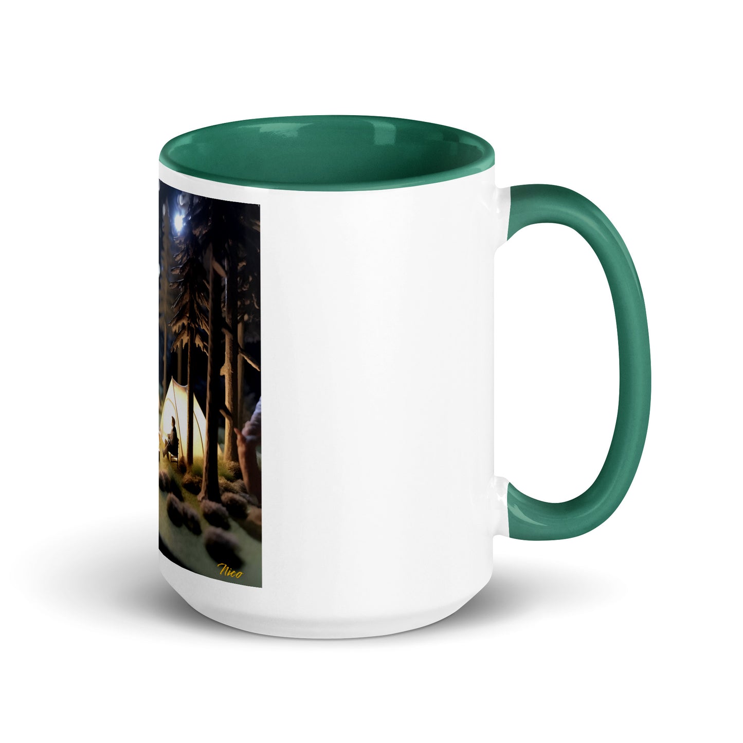 Under The Starry Skies Series Print #7 Mug with Color Inside