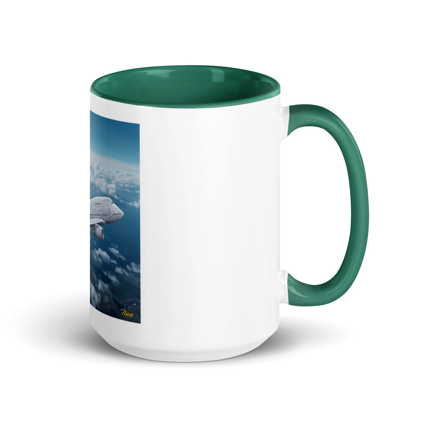 Frequent Flyer Miles Series Print #3 Mug with Color Inside