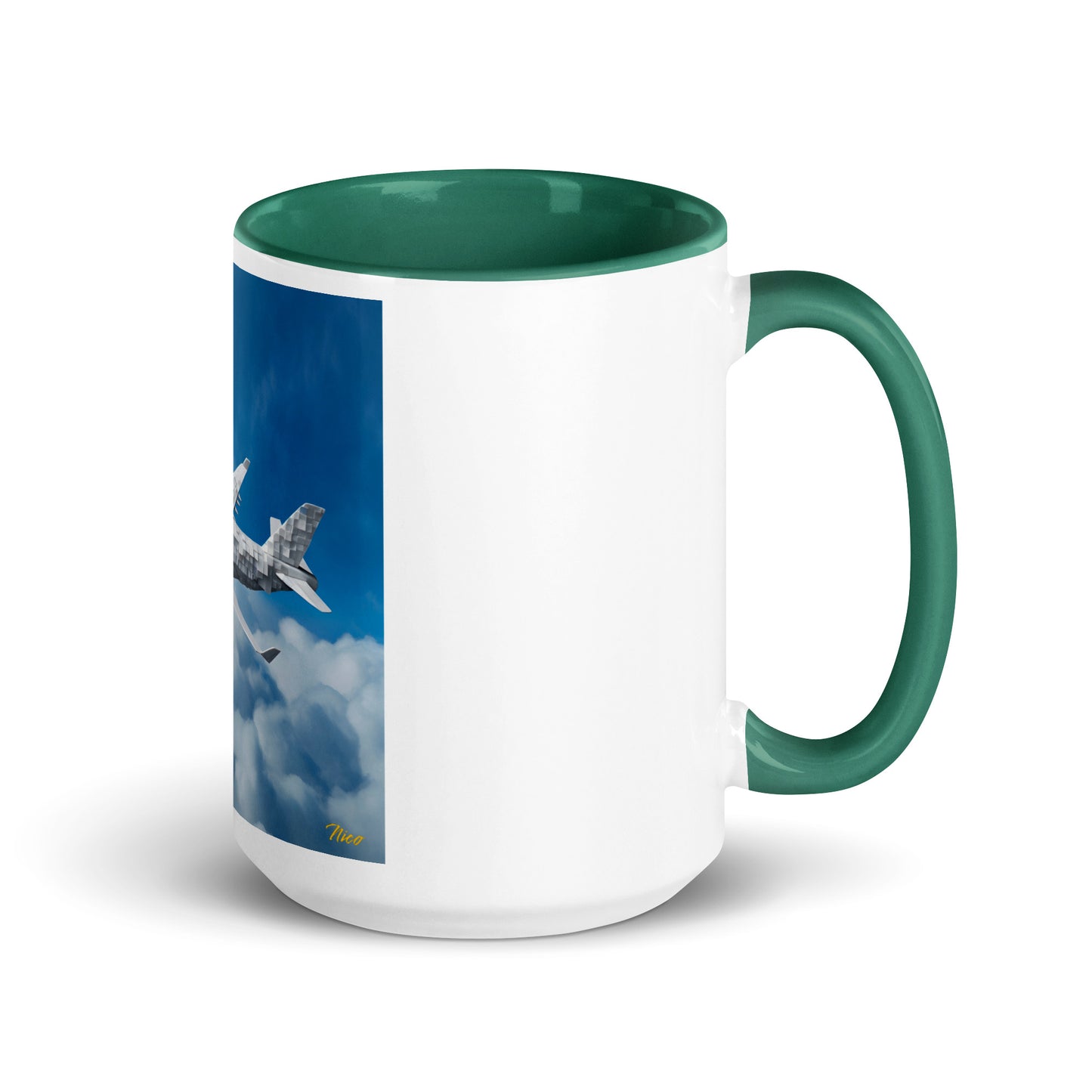 Frequent Flyer Miles Series Print #5 Mug with Color Inside