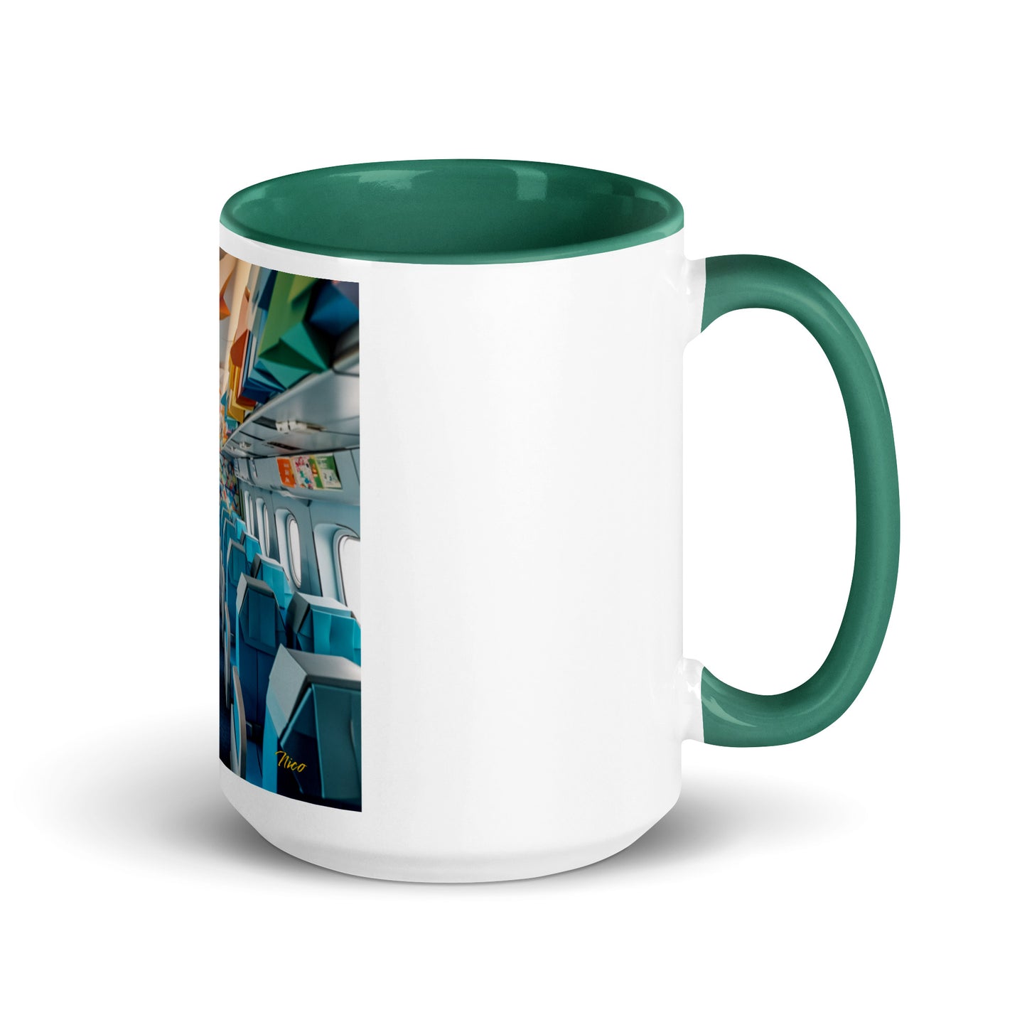 Frequent Flyer Miles Series Print #6 Mug with Color Inside