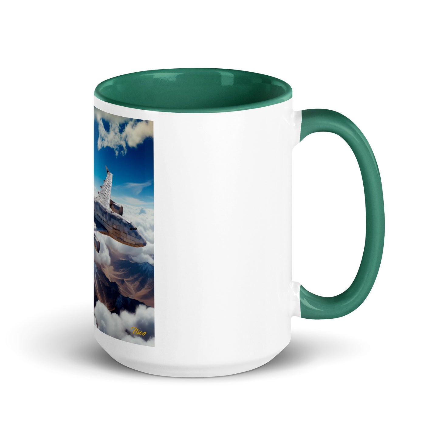 Frequent Flyer Miles Series Print #9 Mug with Color Inside