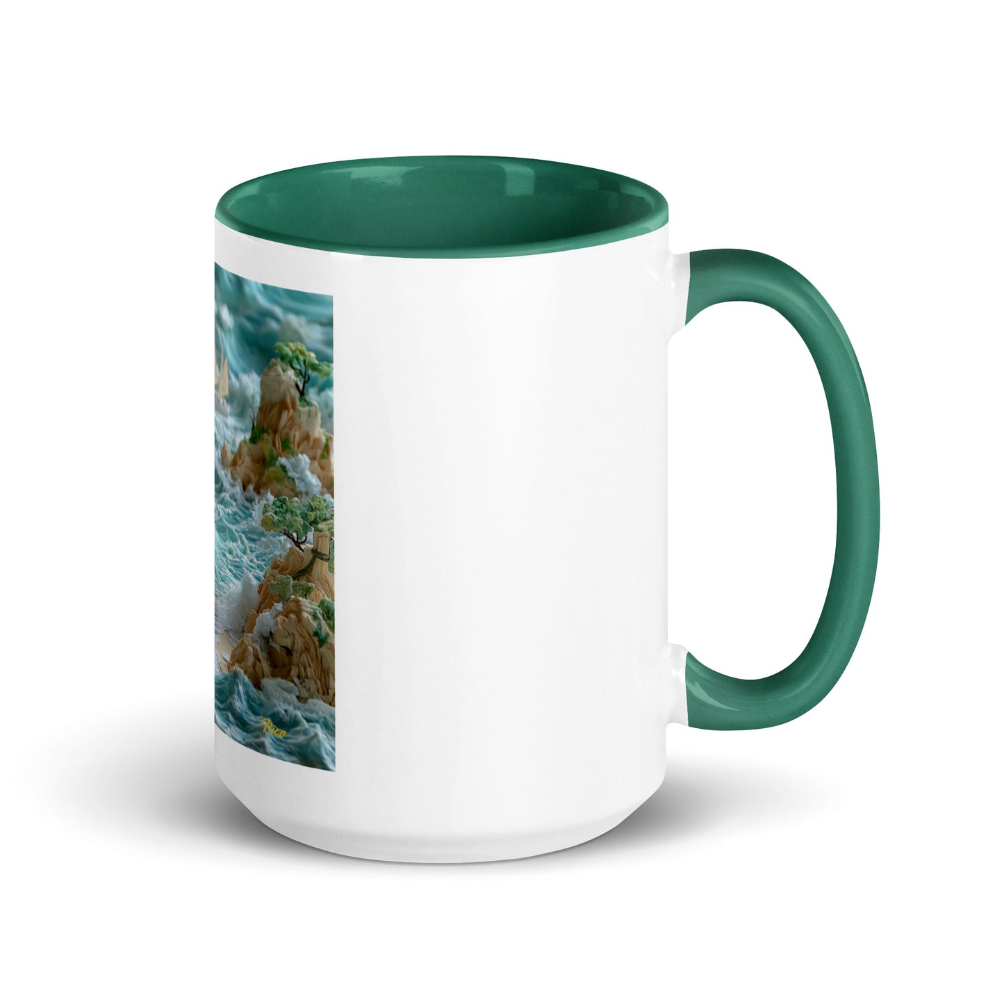 By The Seaside Series Print #9 - Mug with Color Inside