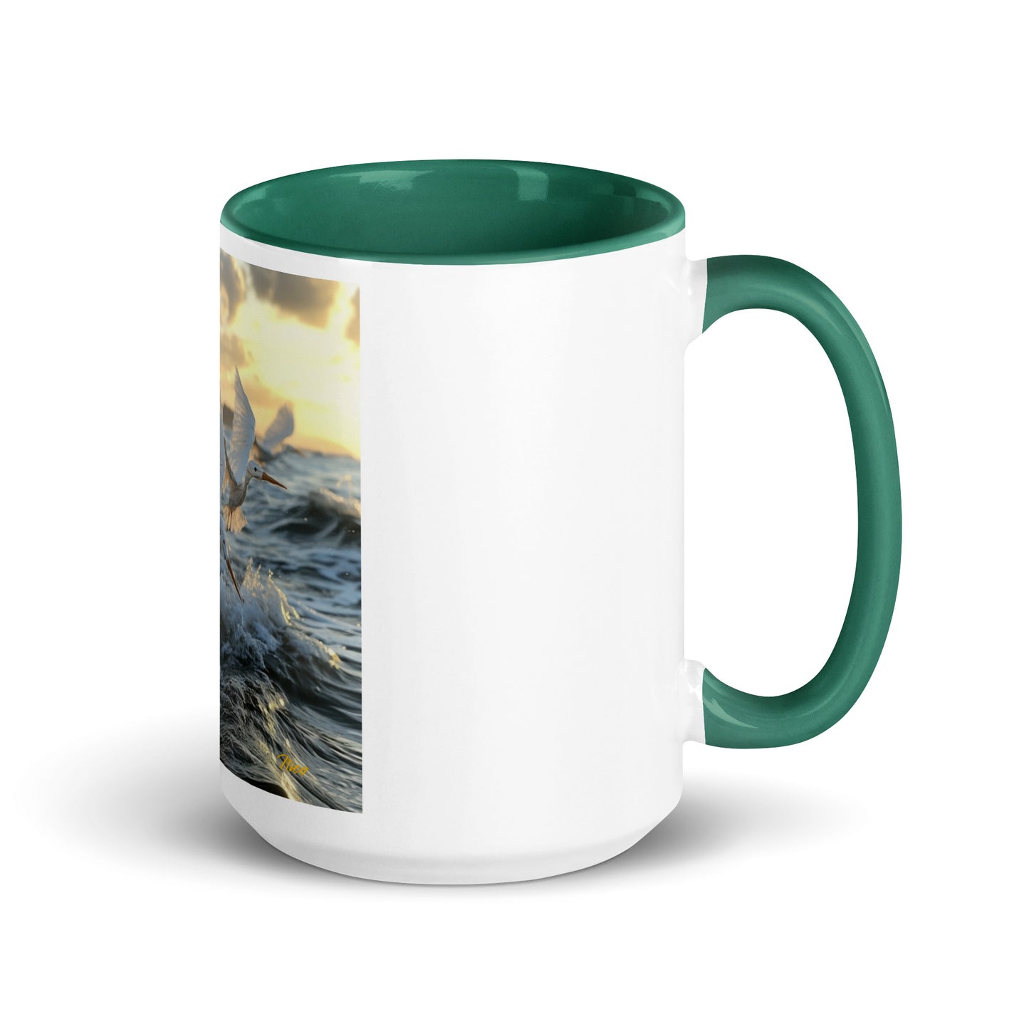 By The Seaside Series Print #10 - Mug with Color Inside