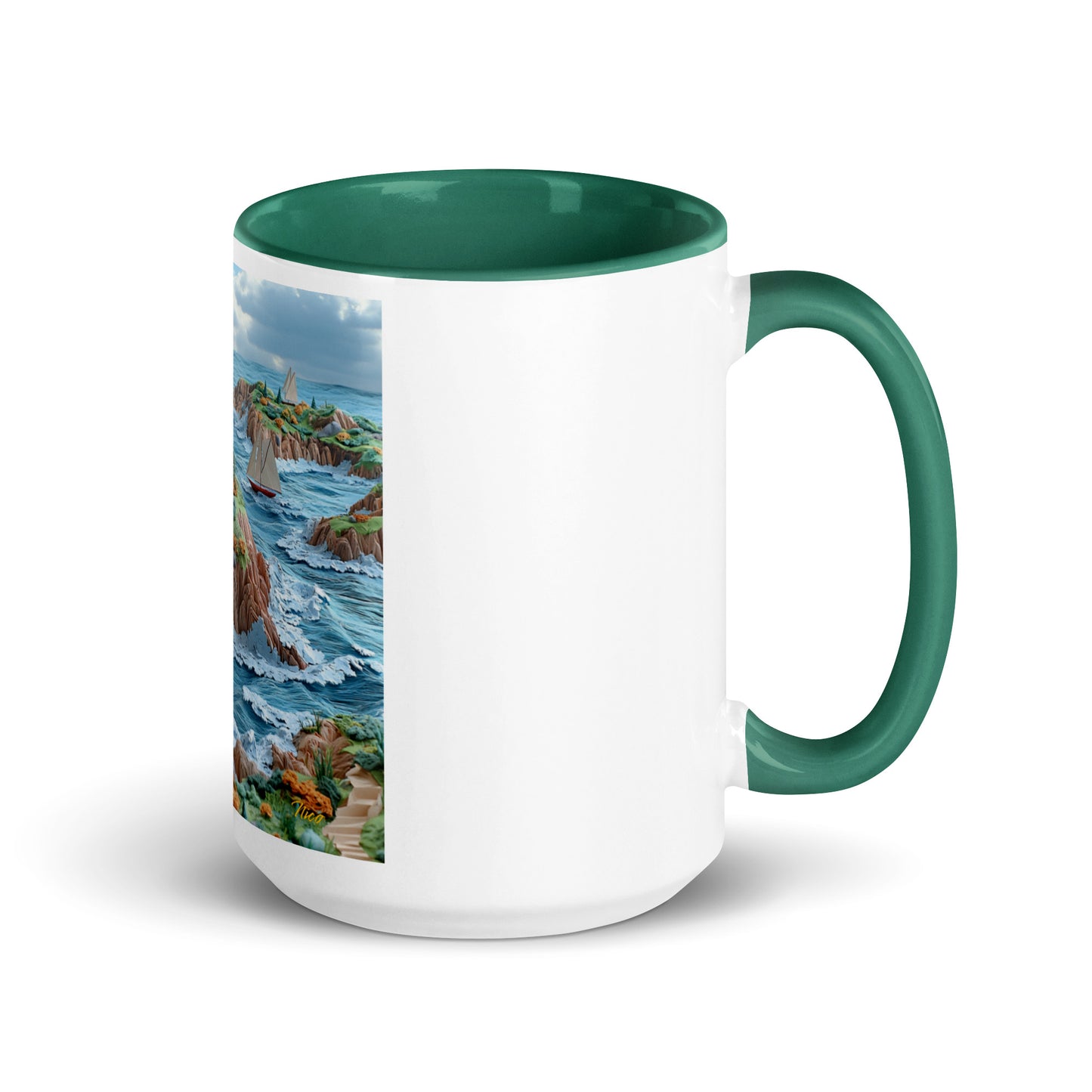 By The Seaside Series Print #6 - Mug with Color Inside