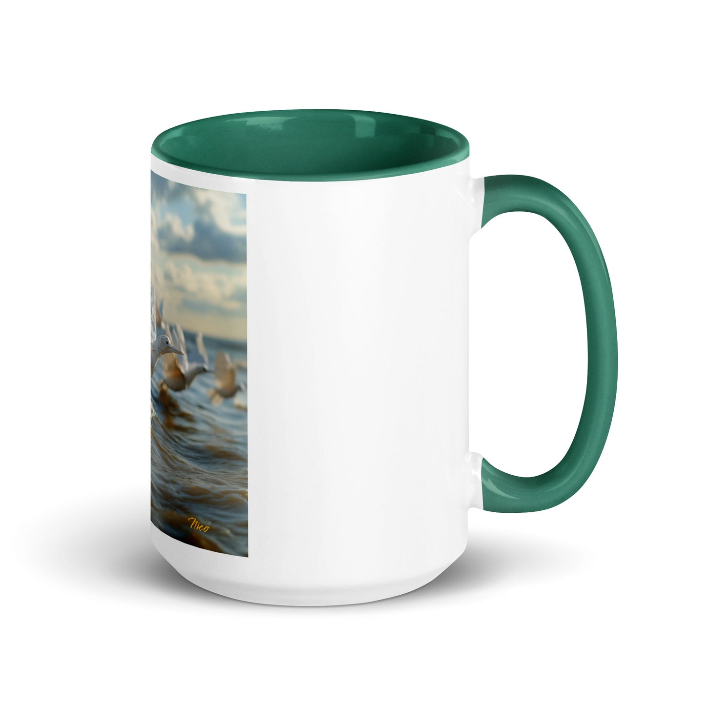 By The Seaside Series Print #8 - Mug with Color Inside