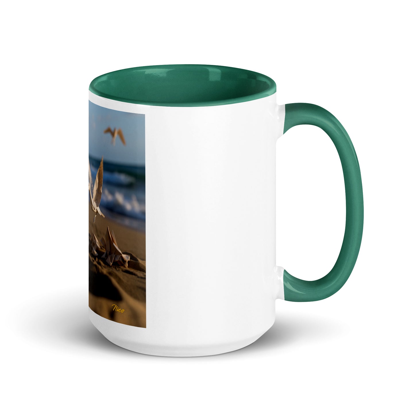 By The Seaside Series Print #7 - Mug with Color Inside