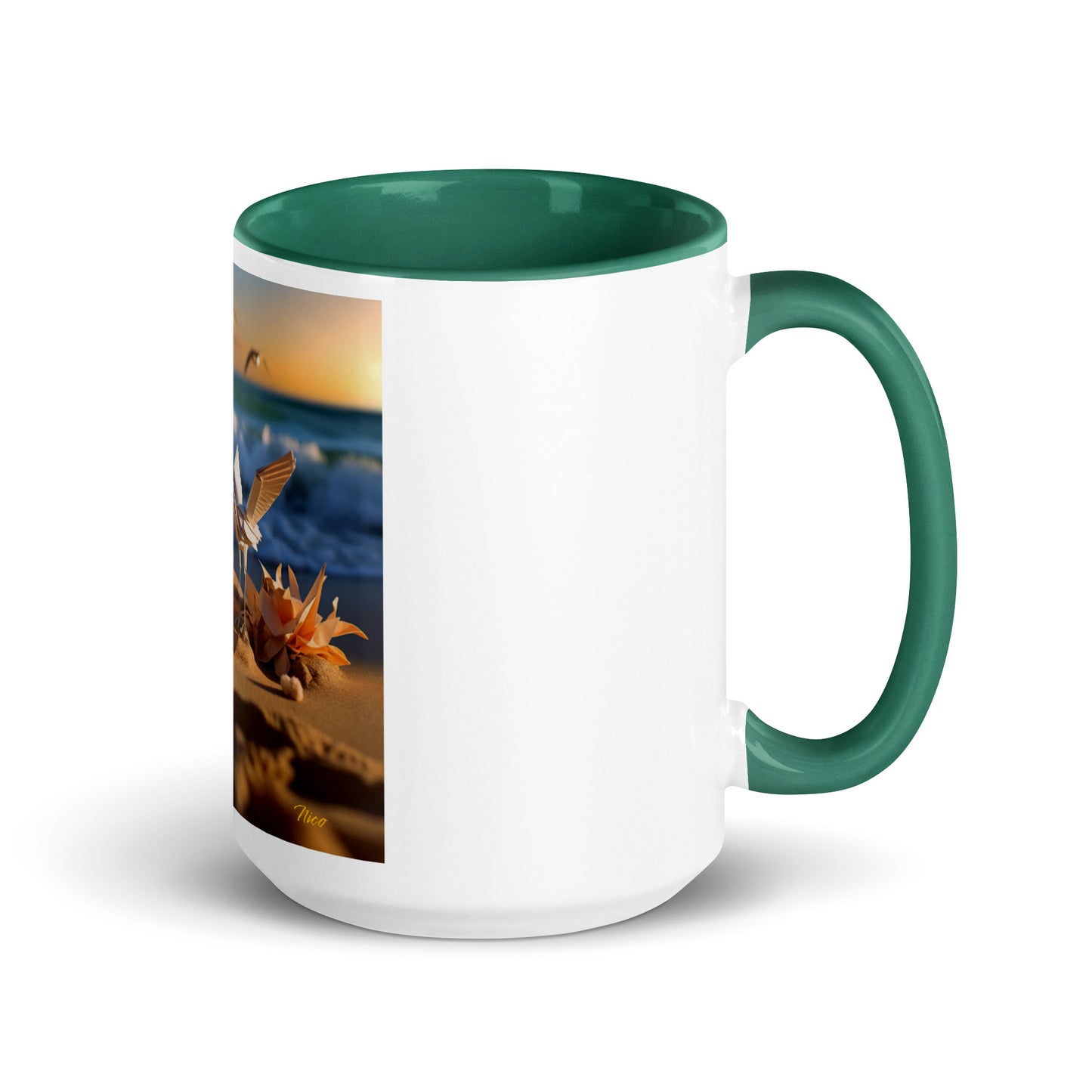 By The Seaside Series Print #3 - Mug with Color Inside