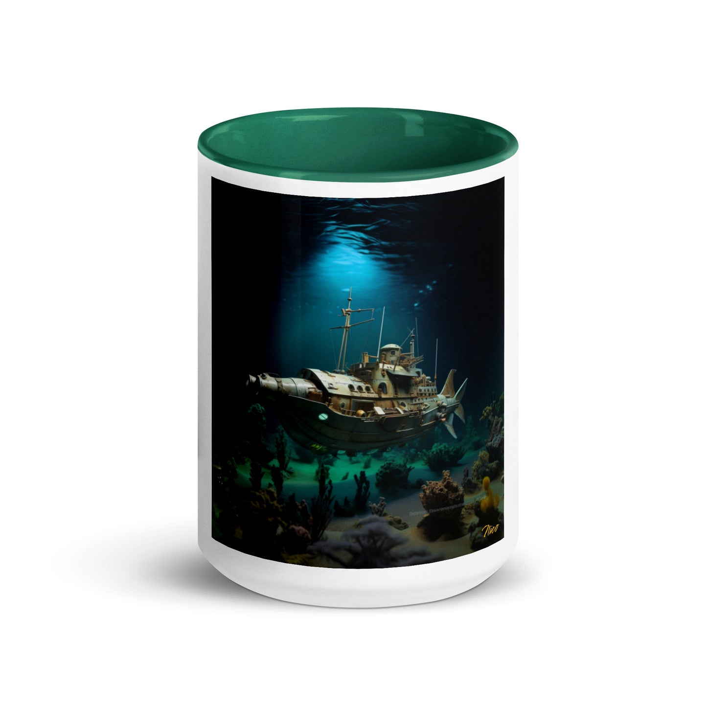 20,000 Leagues Under The Sea Series Print #7 - Mug with Color Inside