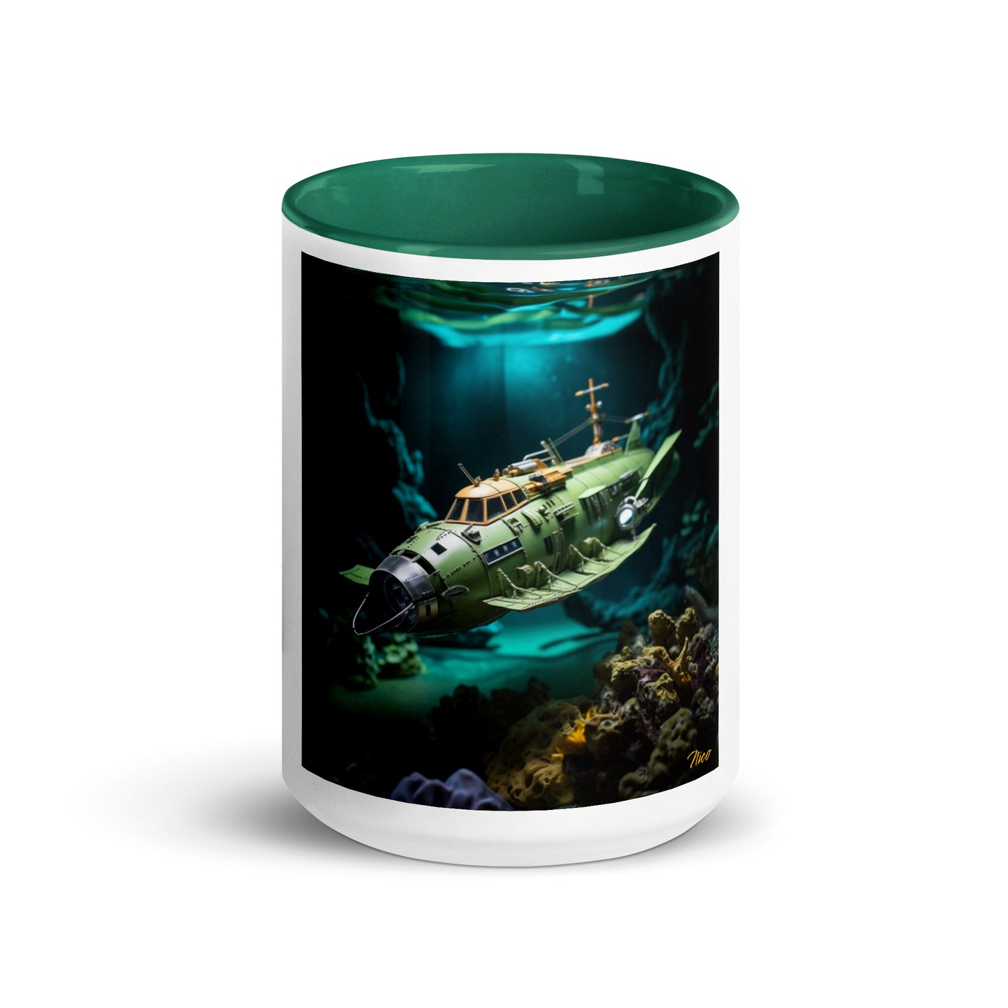 20,000 Leagues Under The Sea Series Print #10 - Mug with Color Inside