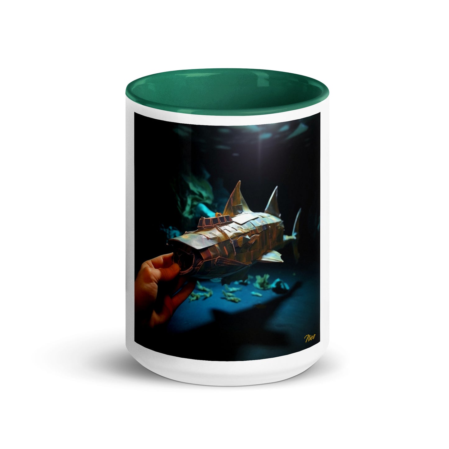 20,000 Leagues Under The Sea Series Print #4 - Mug with Color Inside