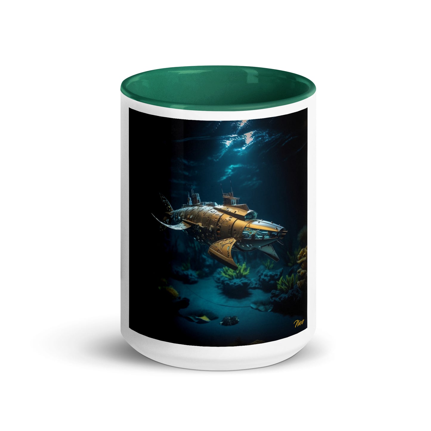 20,000 Leagues Under The Sea Series Print #5 - Mug with Color Inside