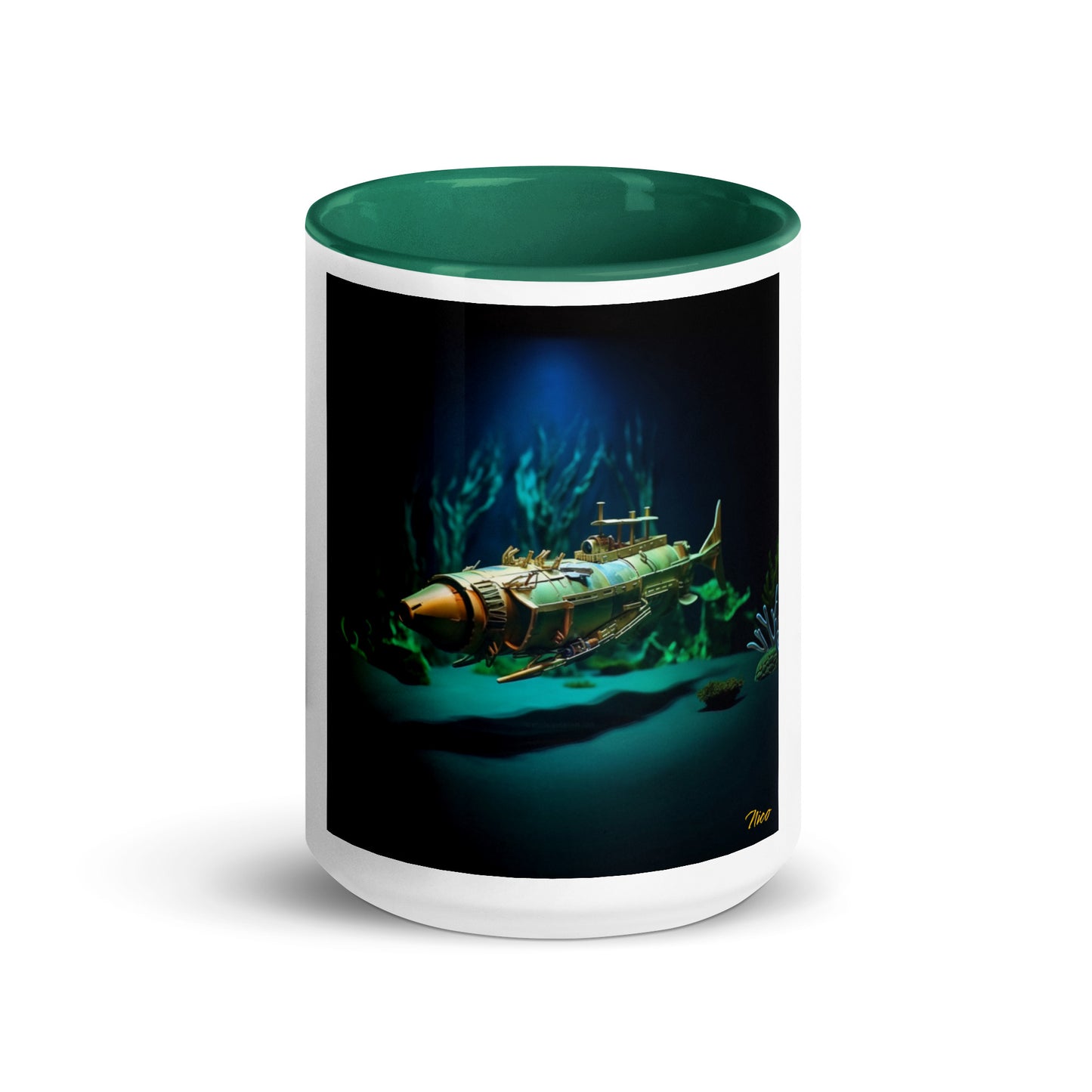 20,000 Leagues Under The Sea Series Print #6 - Mug with Color Inside