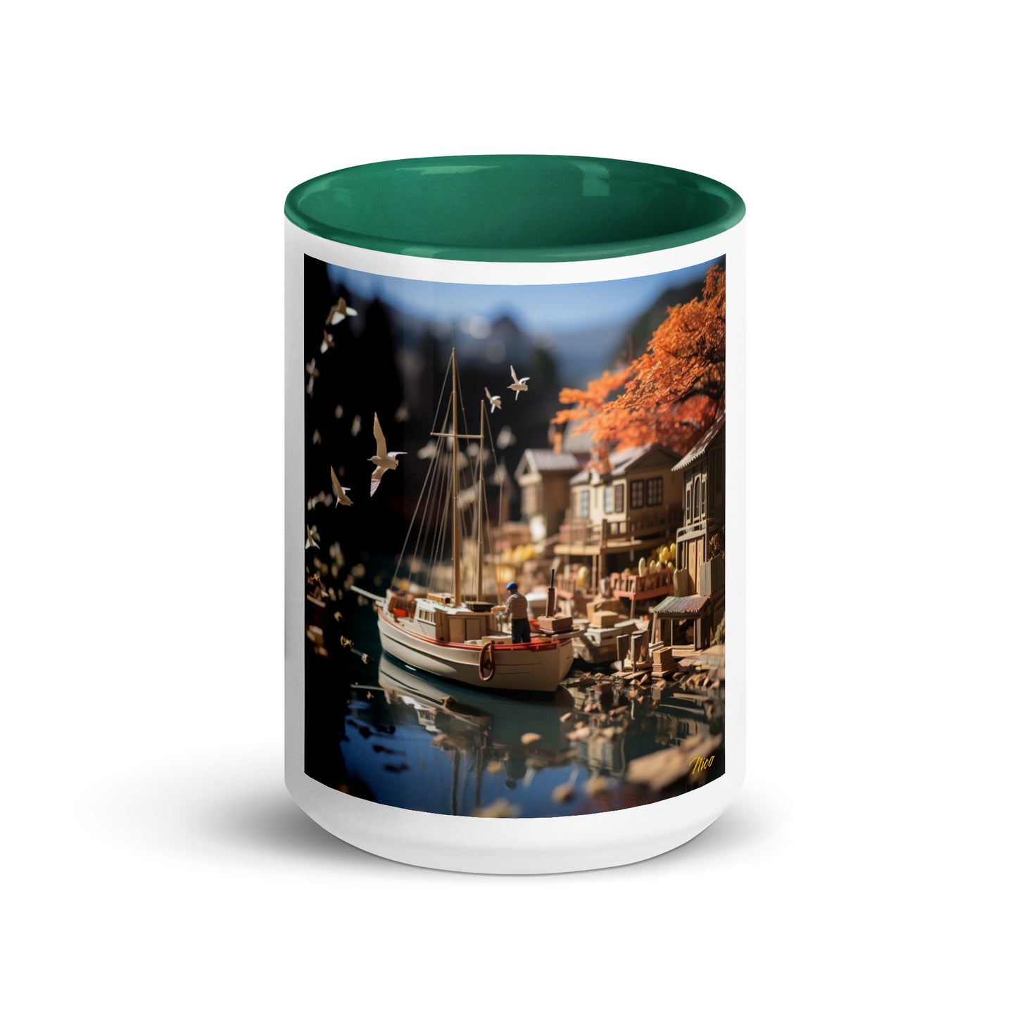 On The Docks By The Bay Series Print #1 - Mug with Color Inside