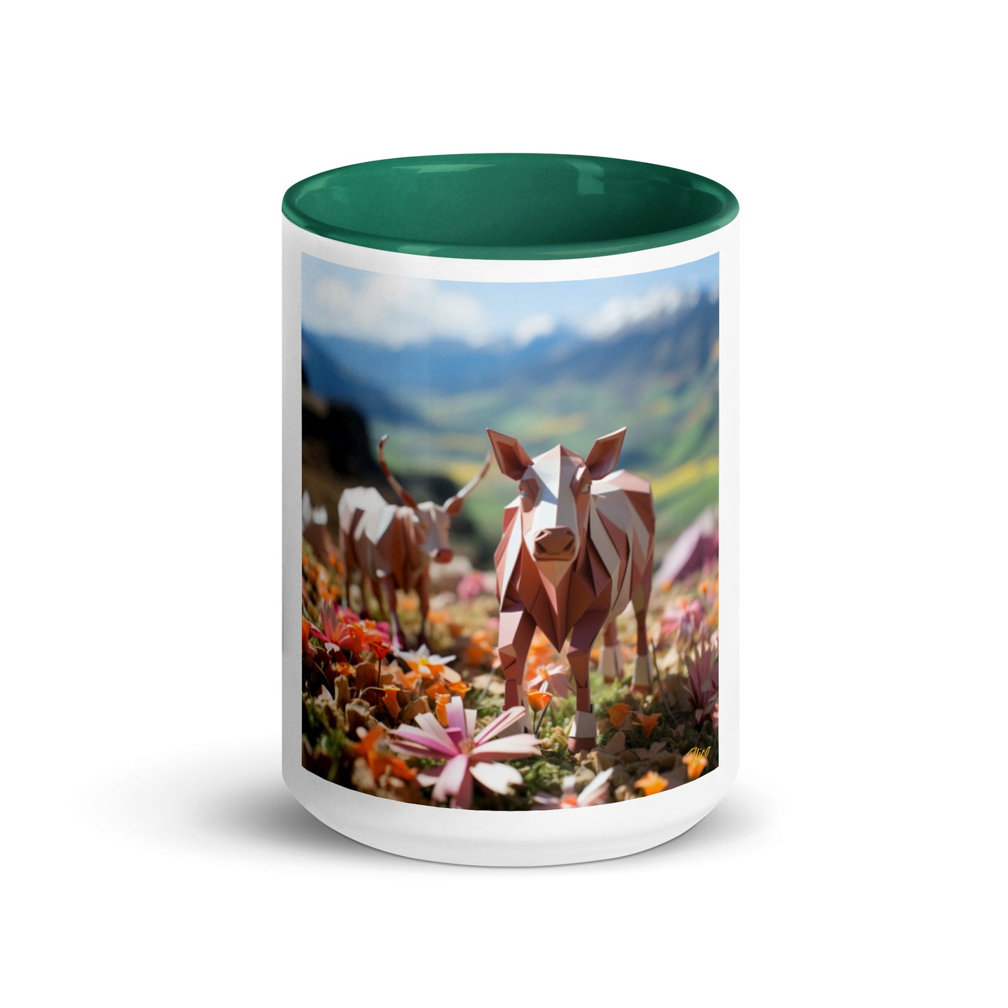 Meadow By The Farm Series Print #1 - Mug with Color Inside