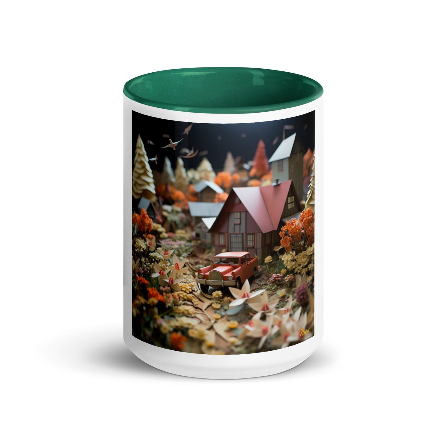 Meadow By The Farm Series Print #2 - Mug with Color Inside