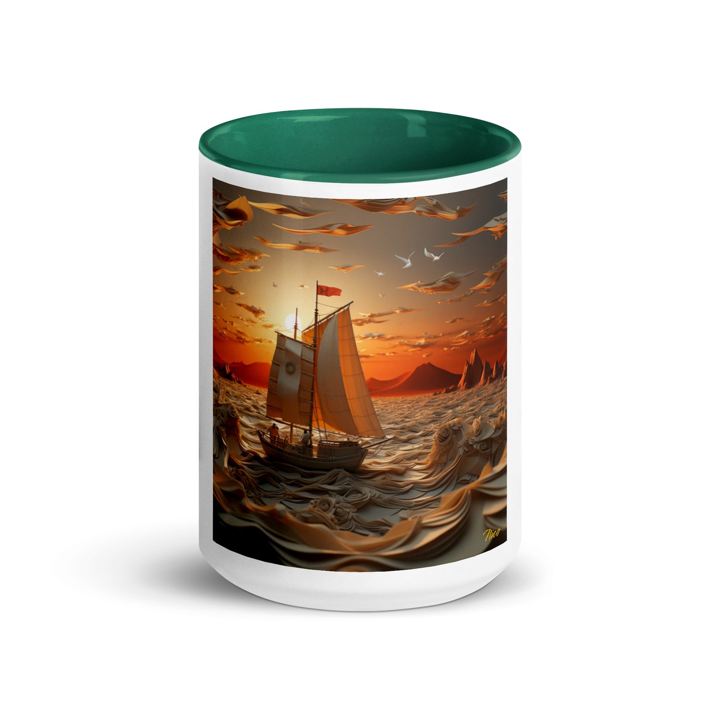 Into The Sunset Series Print #7 - Mug with Color Inside