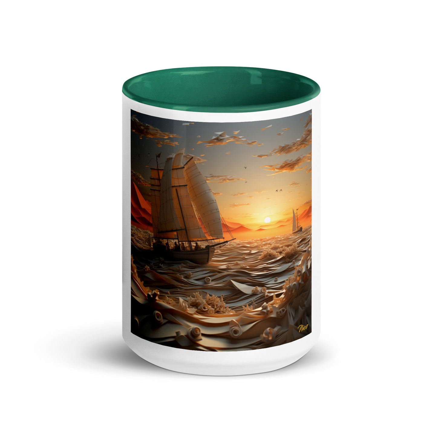 Into The Sunset Series Print #5 - Mug with Color Inside