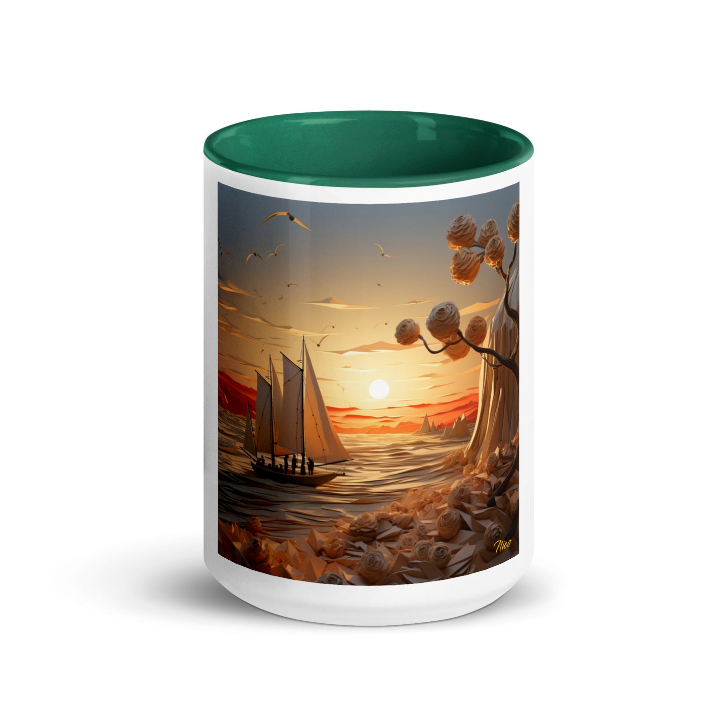 Into The Sunset Series Print #10 - Mug with Color Inside