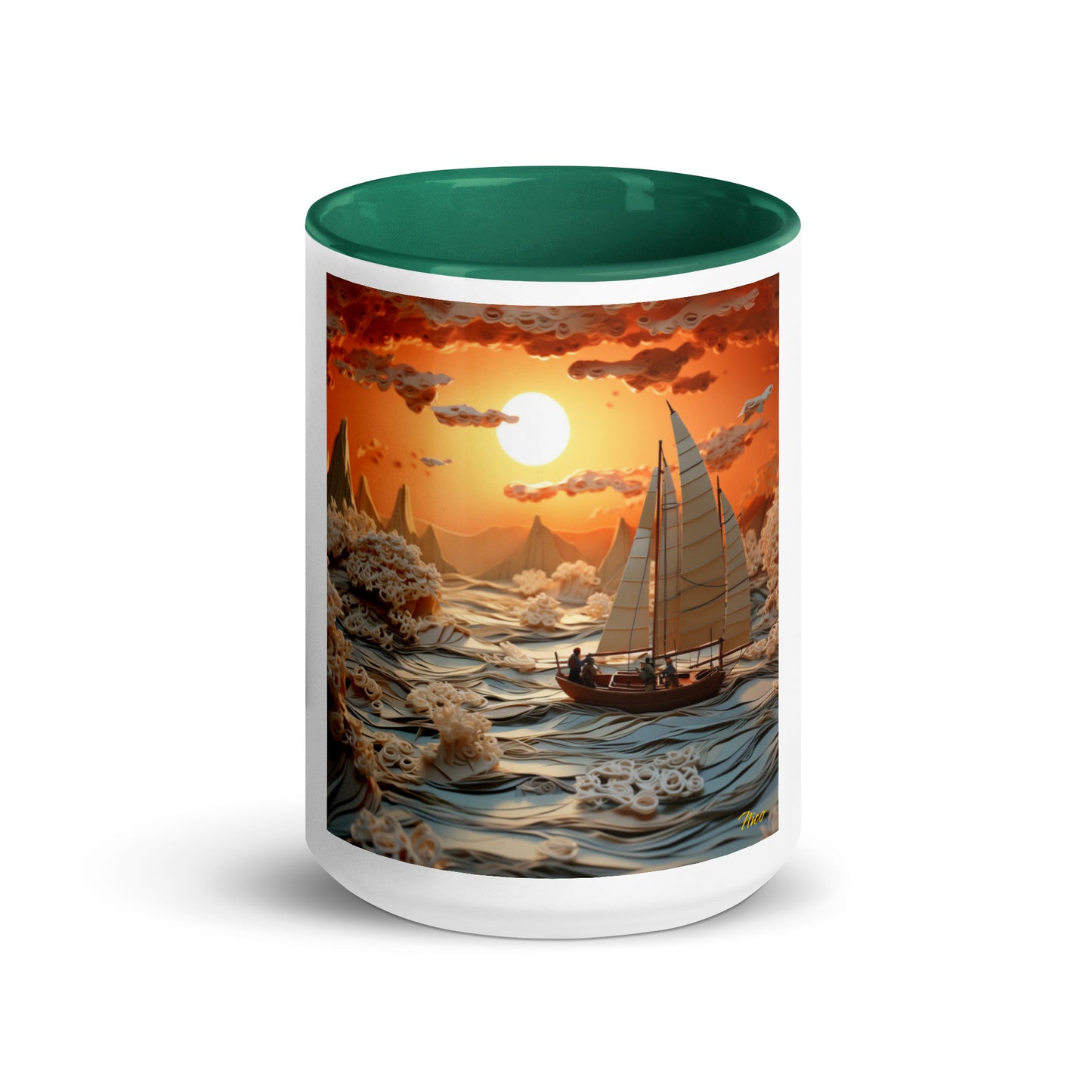 Into The Sunset Series Print #8 - Mug with Color Inside