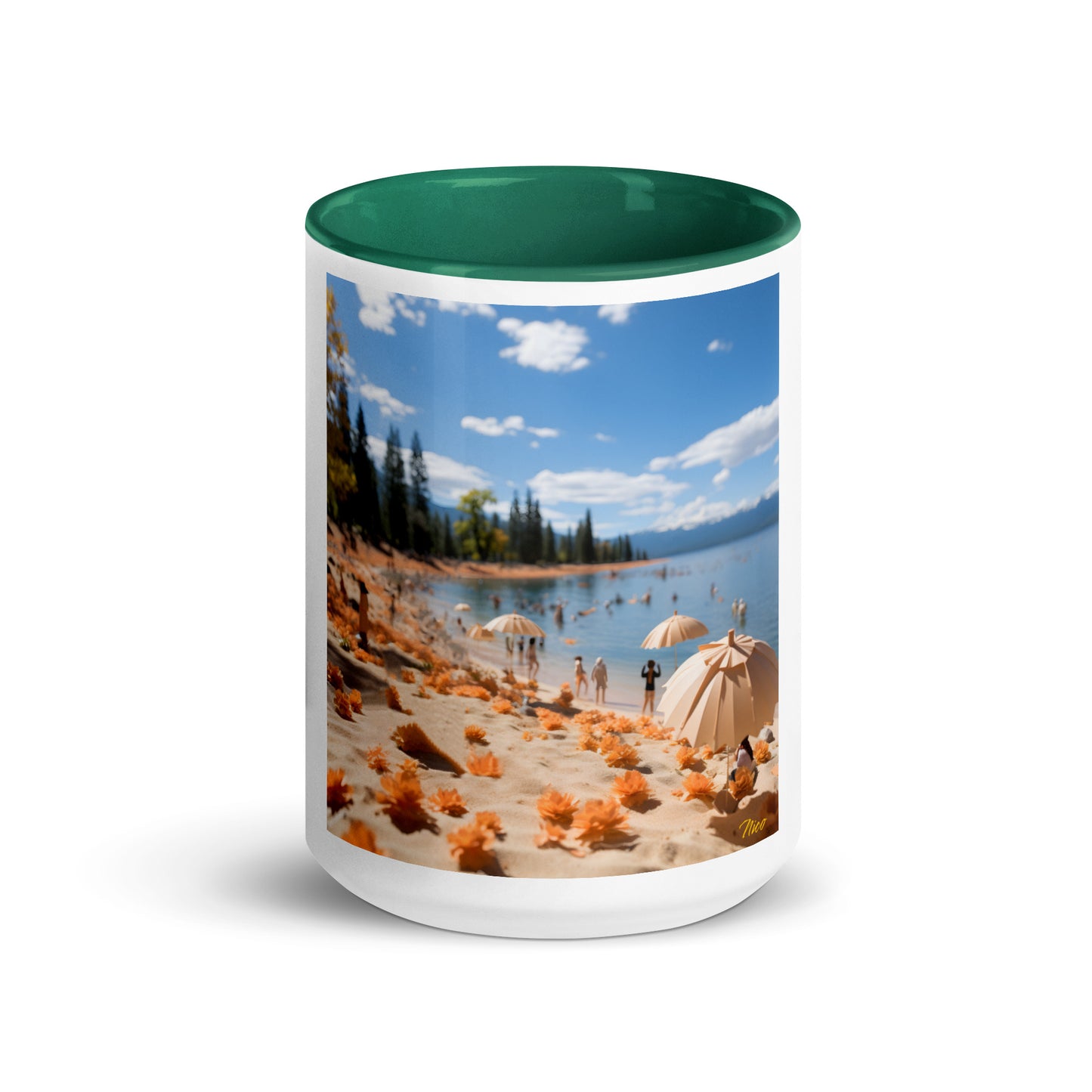 Atop The Mountain Lakeshore Series Print #8 - Mug with Color Inside