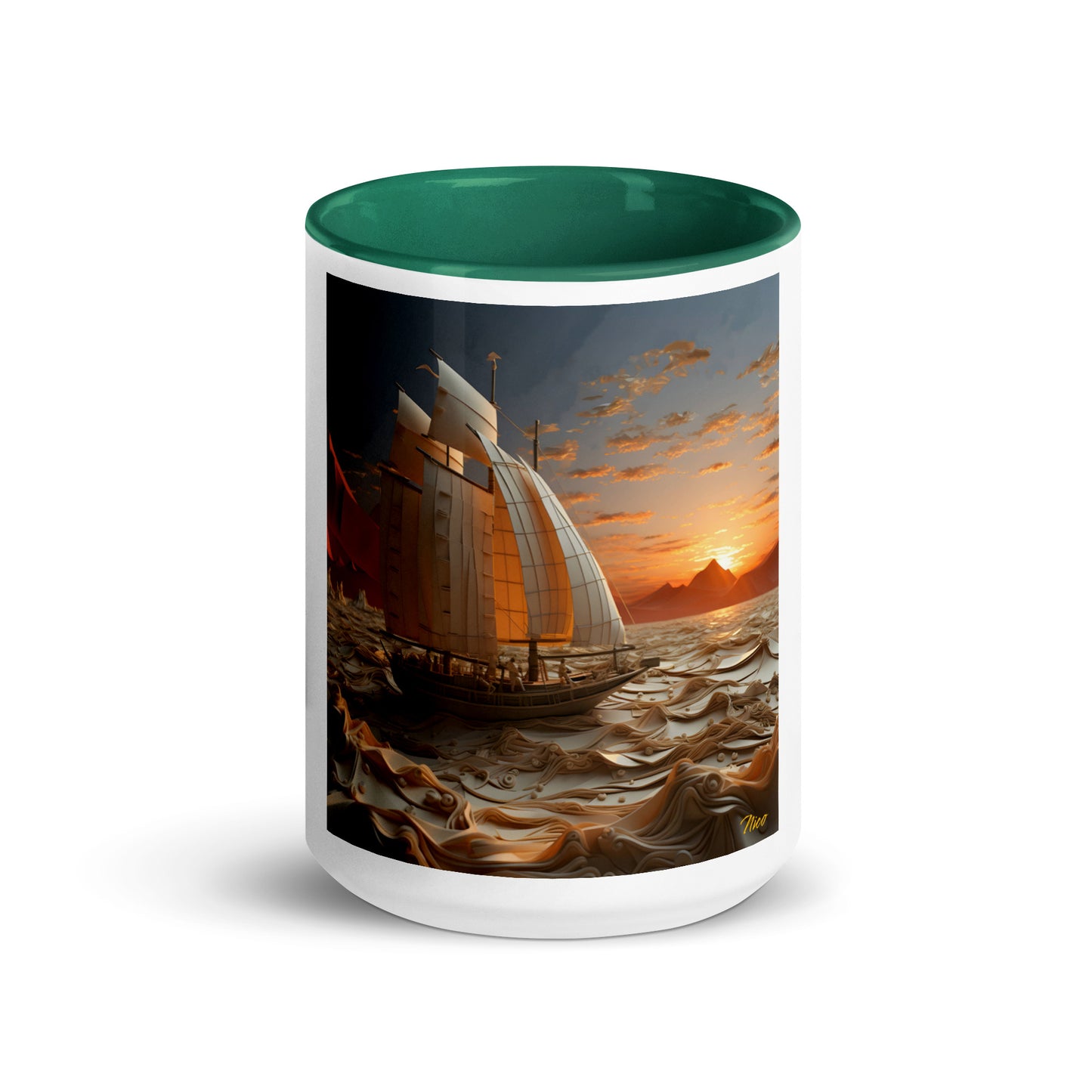 Into The Sunset Series Print #1 - Mug with Color Inside