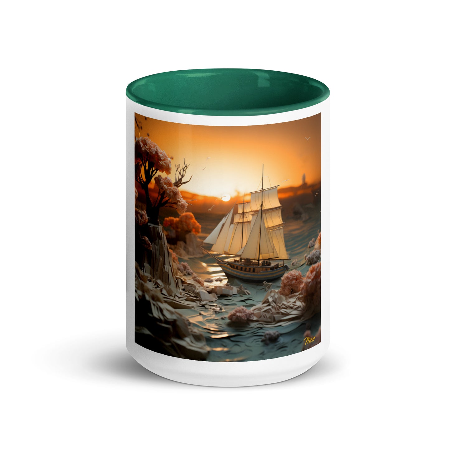 Into The Sunset Series Print #3 - Mug with Color Inside