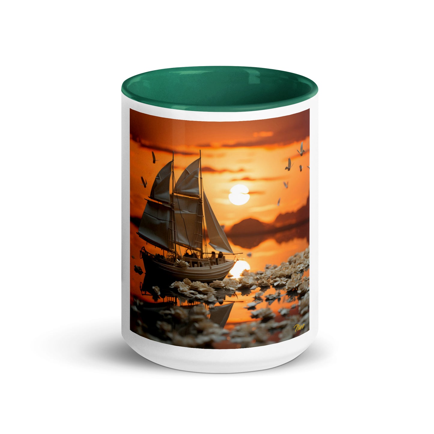 Into The Sunset Series Print #9 - Mug with Color Inside