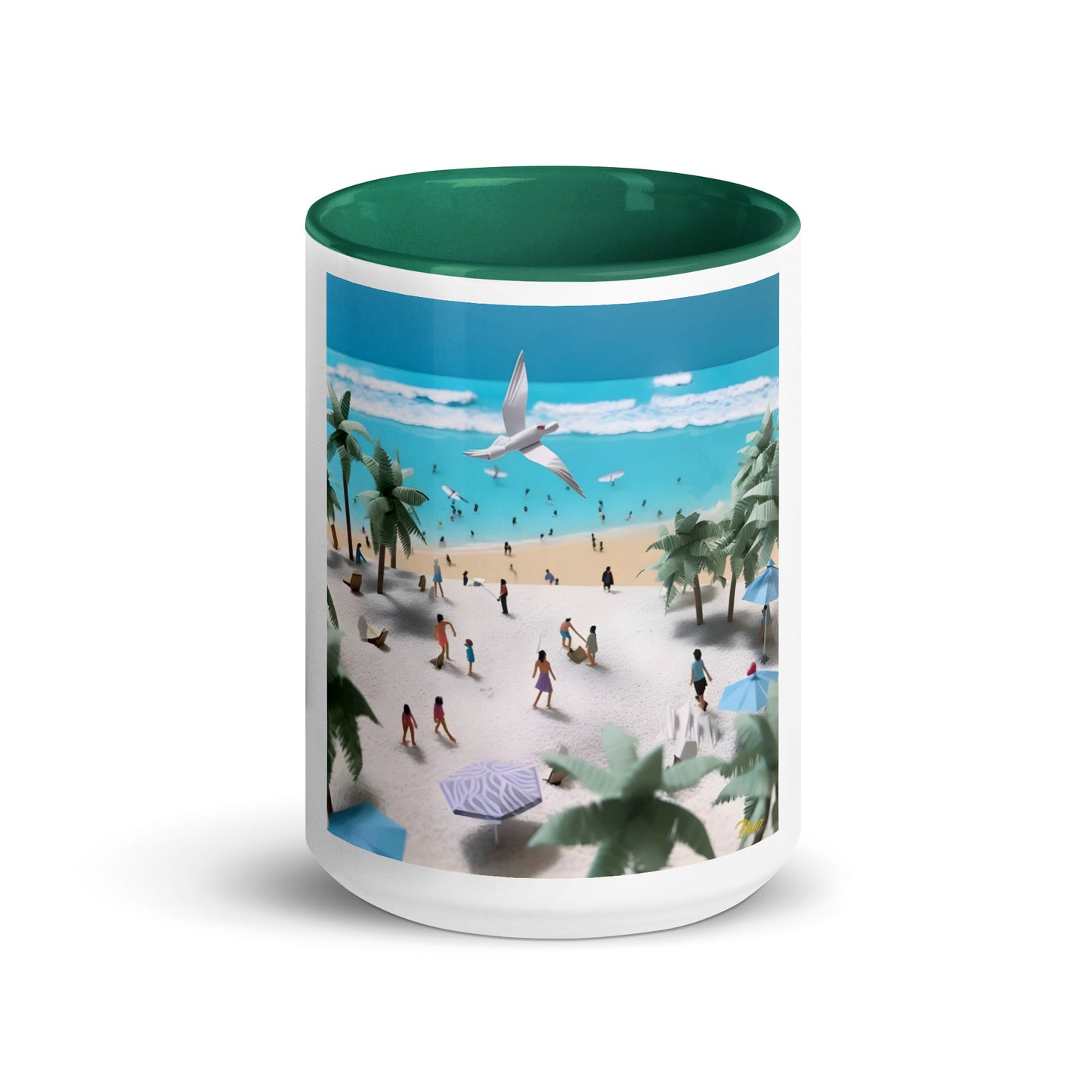 By The Seaside Series Print #5 - Mug with Color Inside