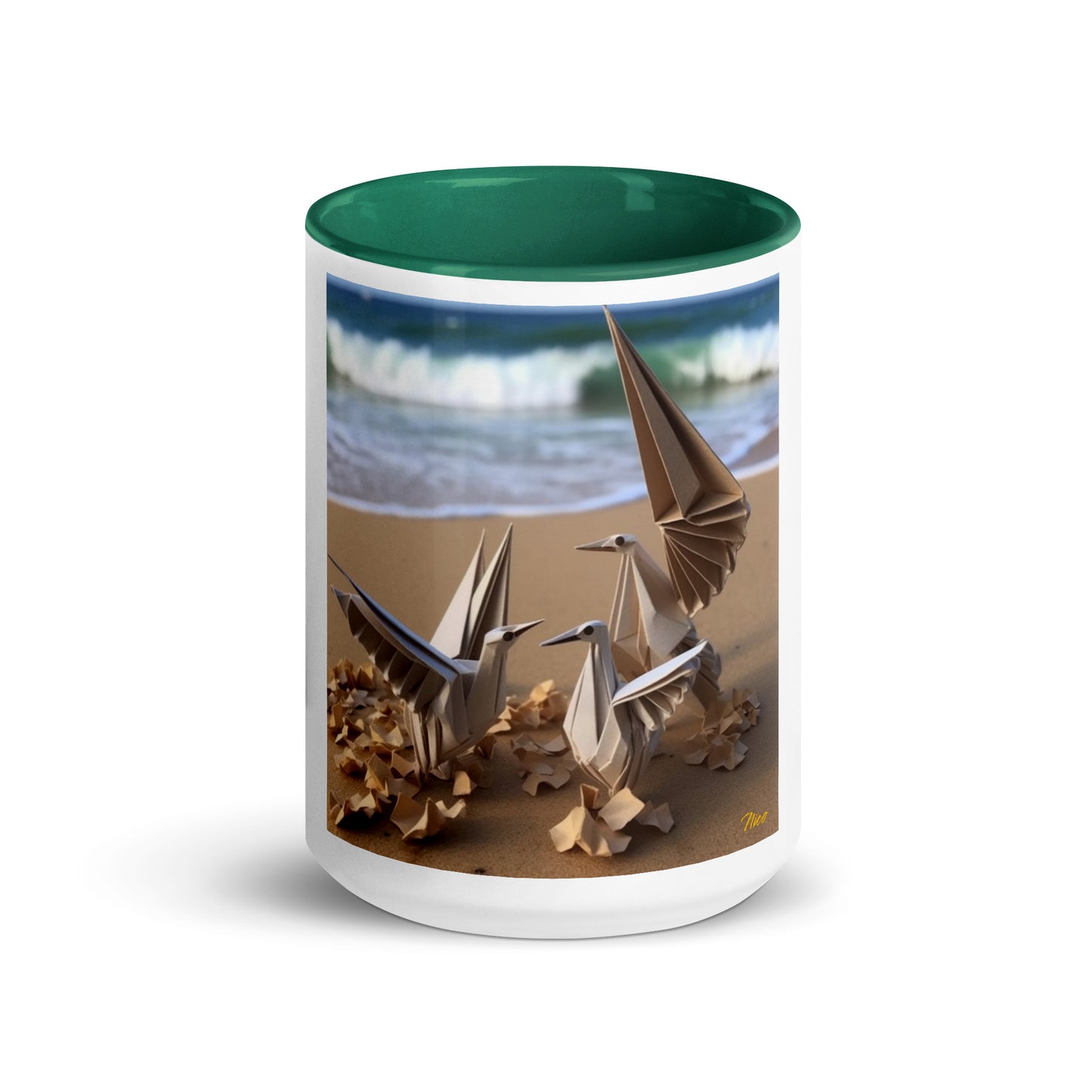 By The Seaside Series Print #1 - Mug with Color Inside