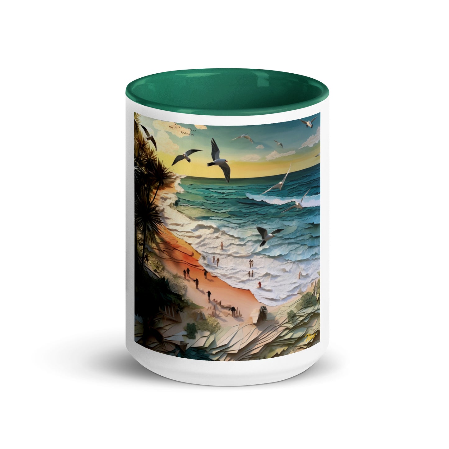 By The Seaside Series Print #6 - Mug with Color Inside