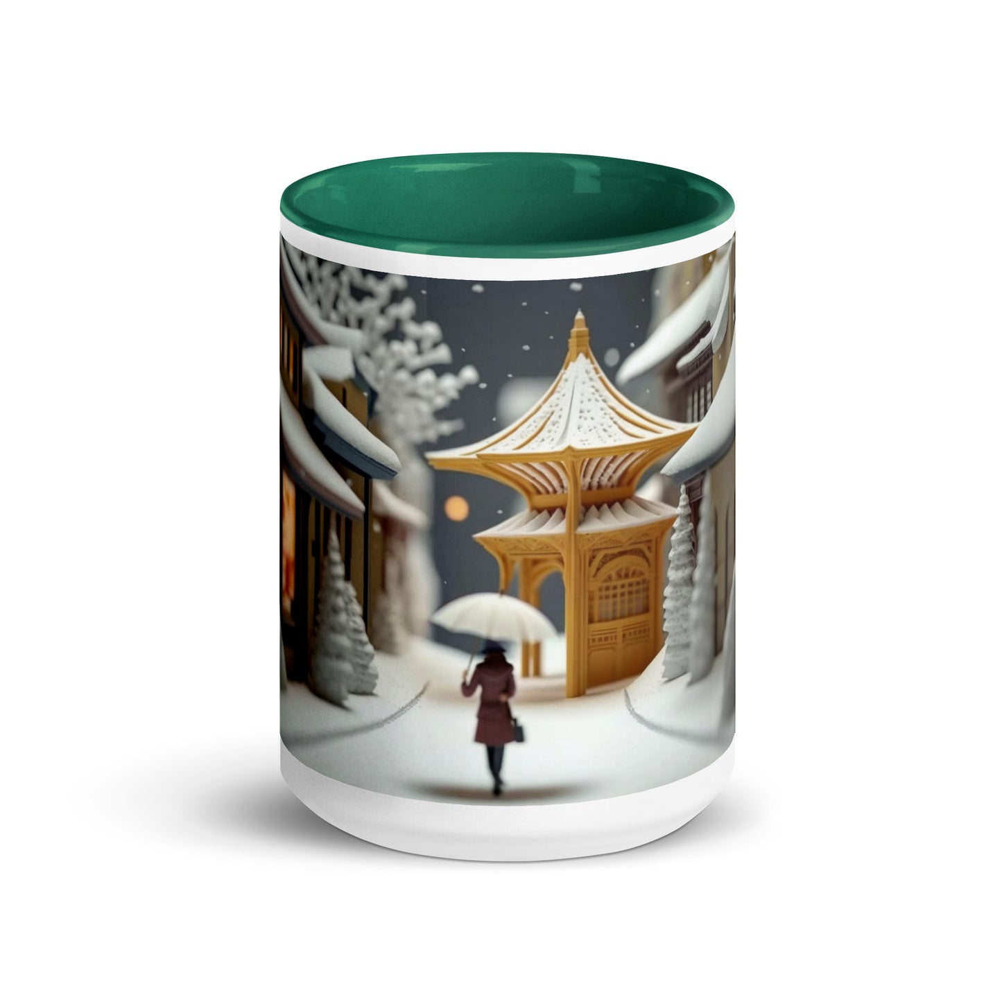 Asian Snow Series Print #5 - Mug with Color Inside